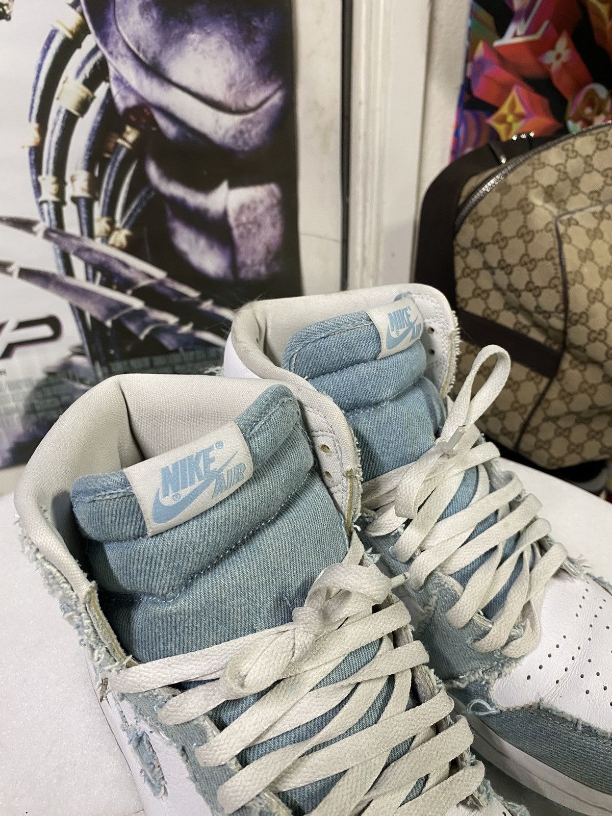 Jordan Brand Jordan 1 Retro High OG Denim Sneakers Size 10 Size US 10 / EU 43 - 3 Thumbnail