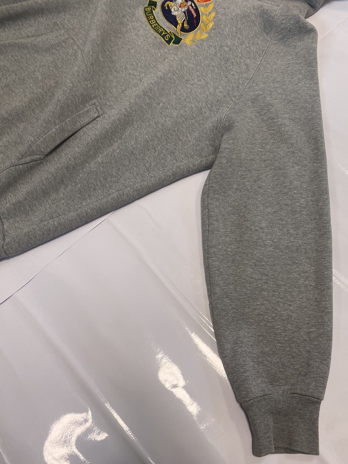 Burberry Embroidered Archive Logo Jersey Hoodie Size US M / EU 48-50 / 2 - 5 Thumbnail