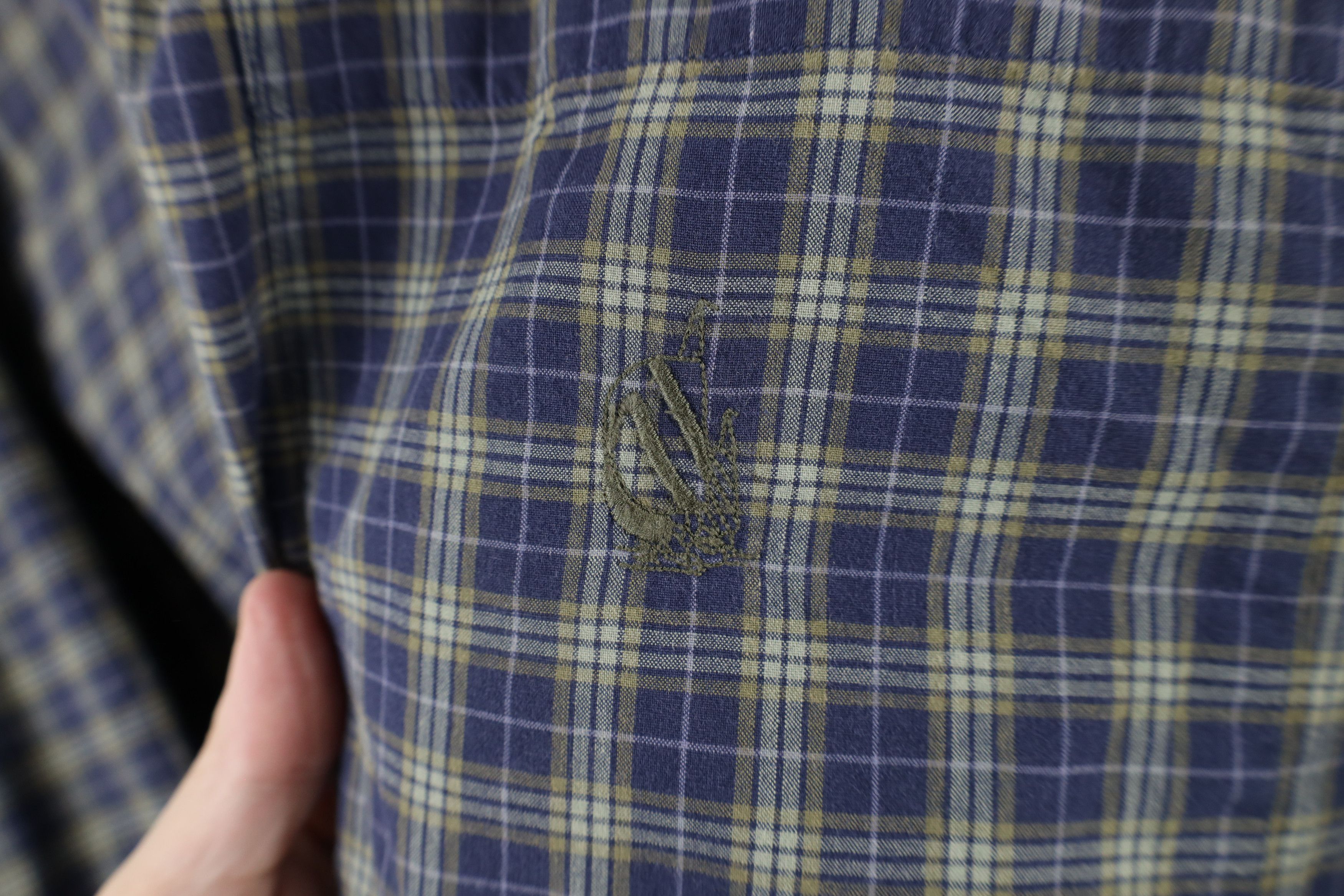 Nautica × Vintage Vintage 90s Nautica Fit Collared Button Down Shirt Plaid Size US M / EU 48-50 / 2 - 4 Thumbnail