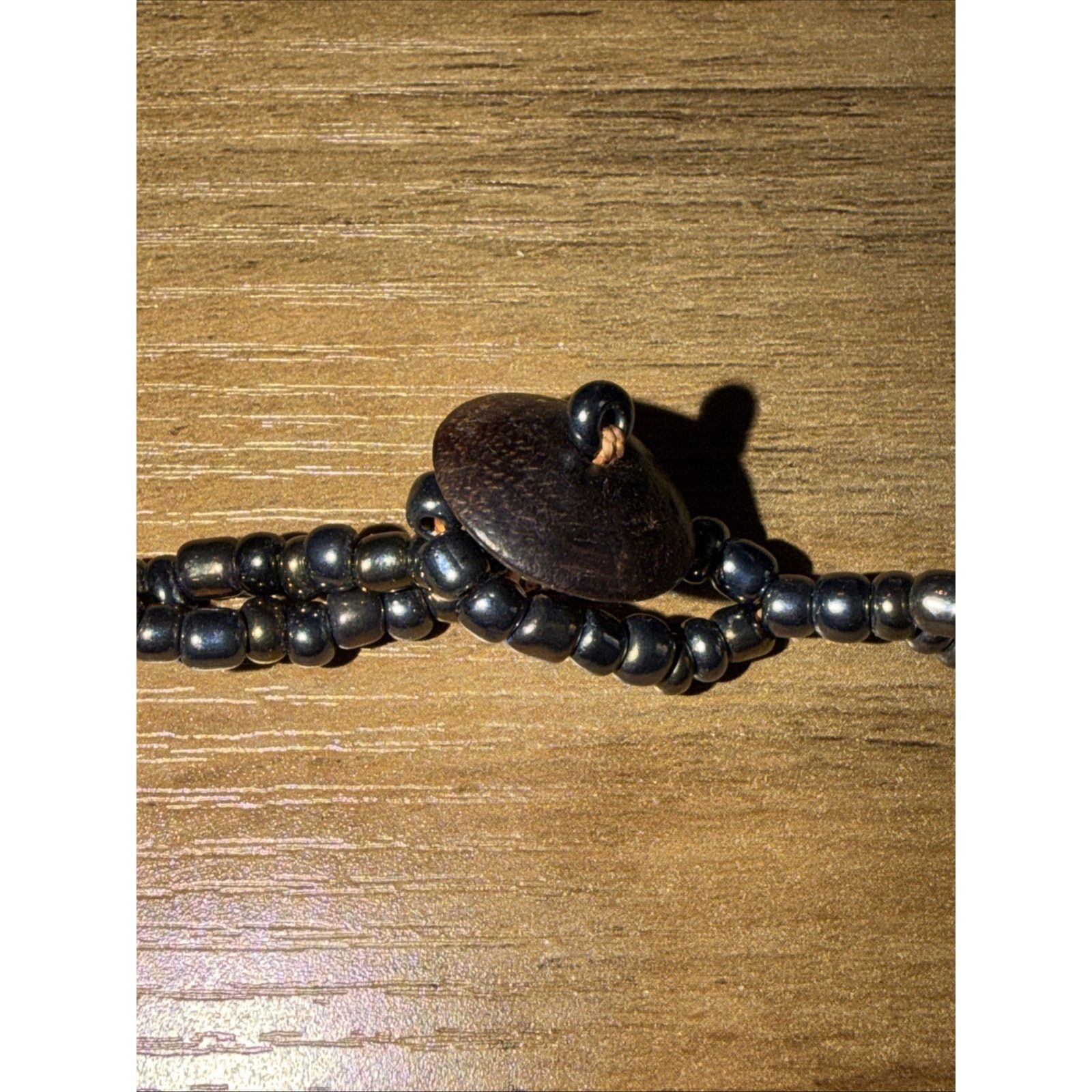 The Unbranded Brand Agate Navy Blue Chunky Necklace Silver Tone Button Size ONE SIZE - 11 Thumbnail