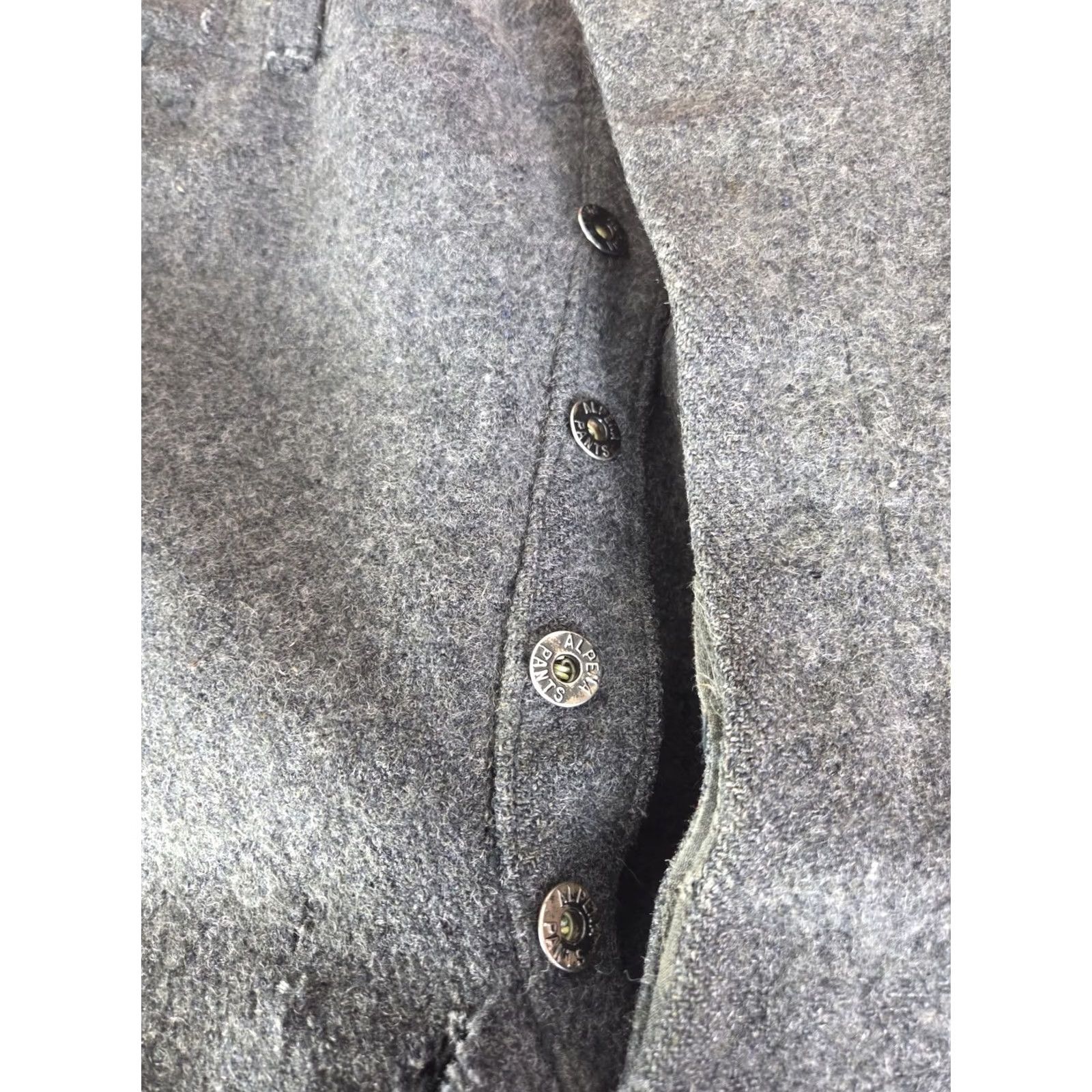 Vintage VINTAGE Alpena Wool Pants Trouser Hunting Gray Mens 38x26 Distressed Size US 38 / EU 54 - 2 Thumbnail