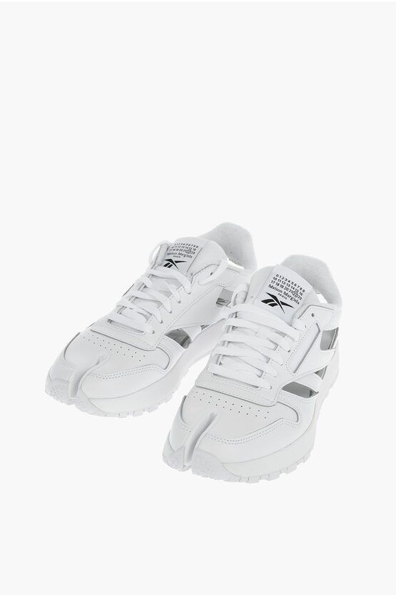 Maison Margiela × Reebok Maison Margiela Reebok Men's Leather TABI Sneakers with Cutout Size US 9 / EU 42 - 1 Thumbnail