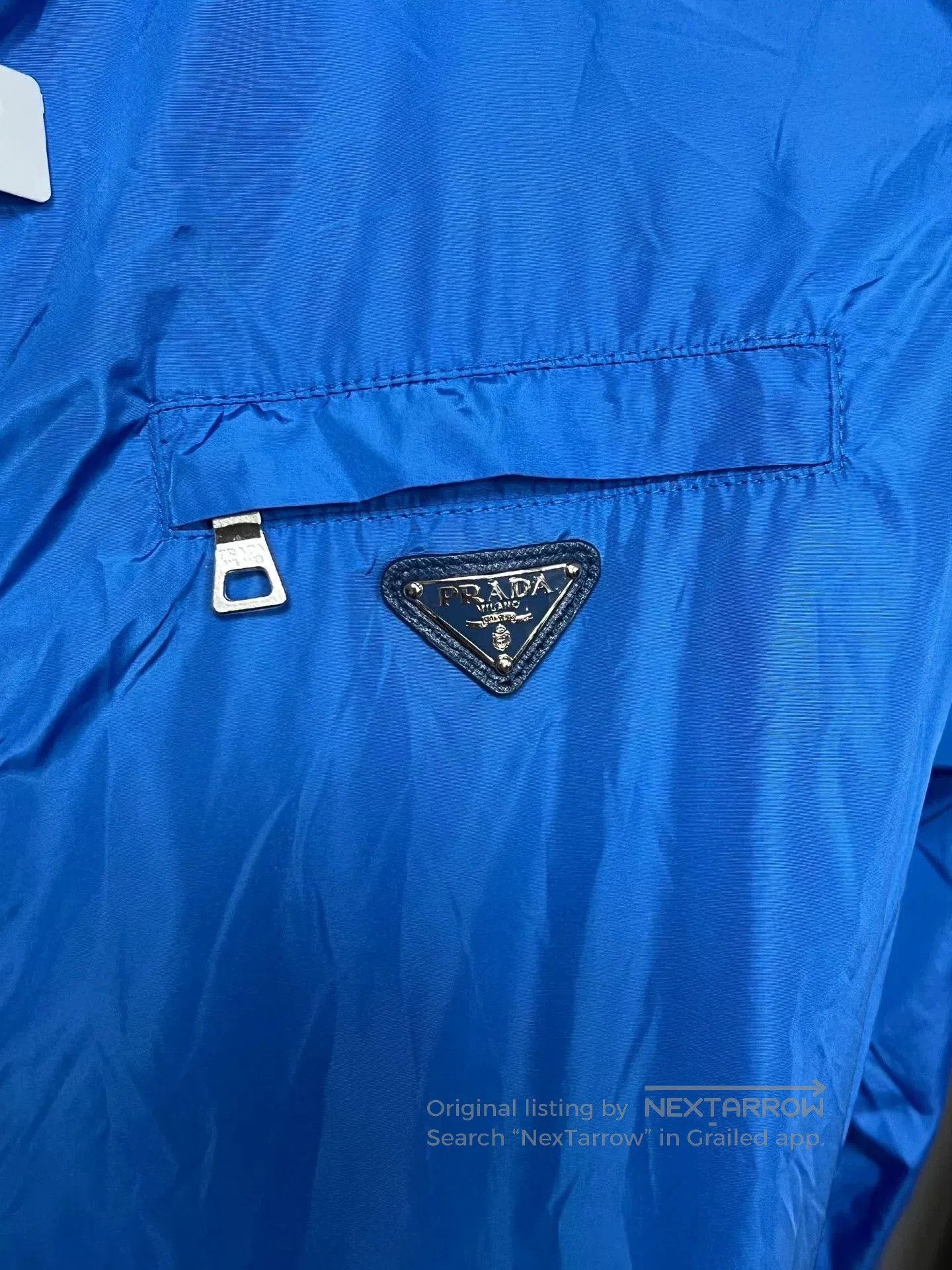 Prada prada blue triangle logo windbreaker jacket. Size US M / EU 48-50 / 2 - 3 Thumbnail