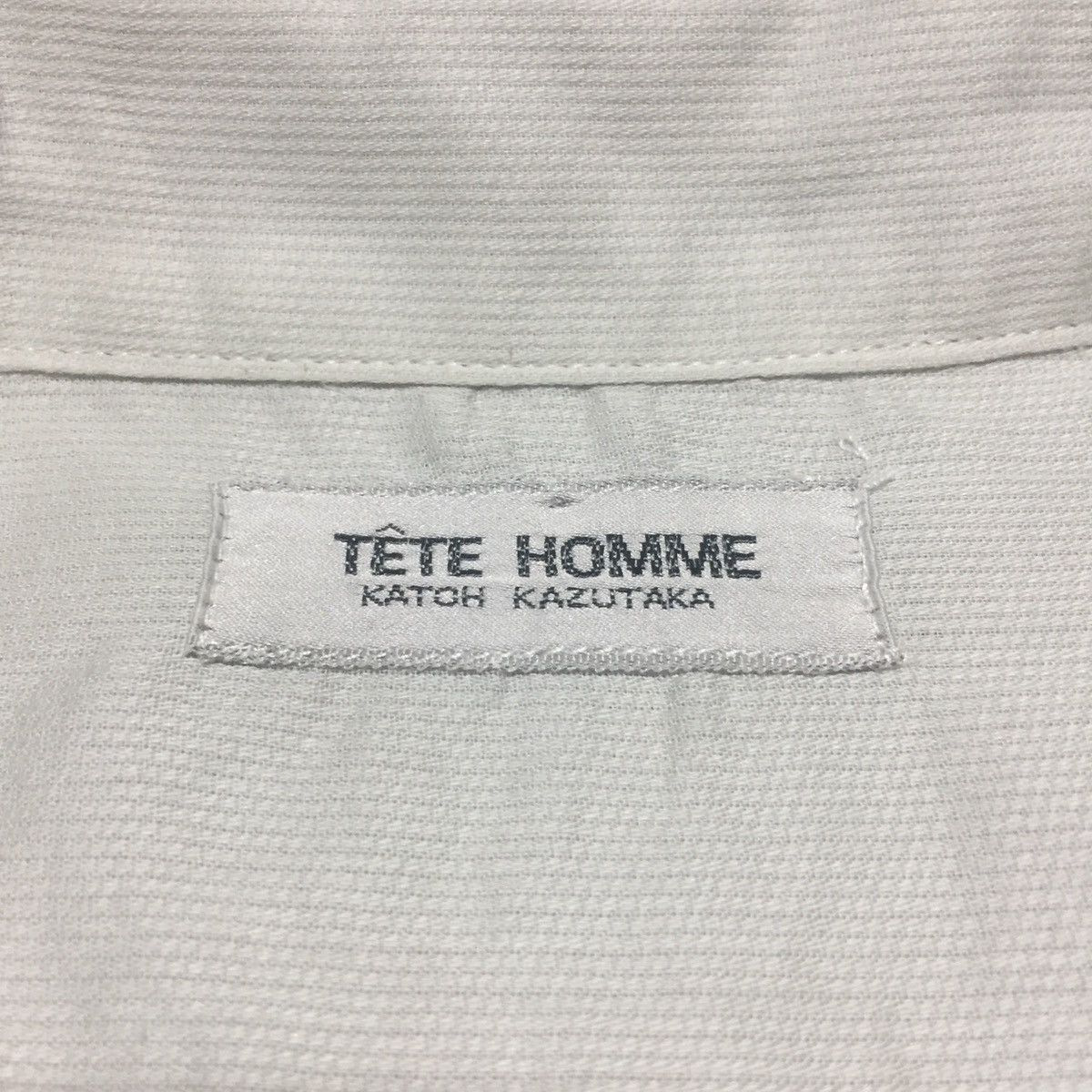 Issey Miyake Vintage Tete Homme By Issey Miyake Asymmetric Shirt Button Size US L / EU 52-54 / 3 - 3 Thumbnail