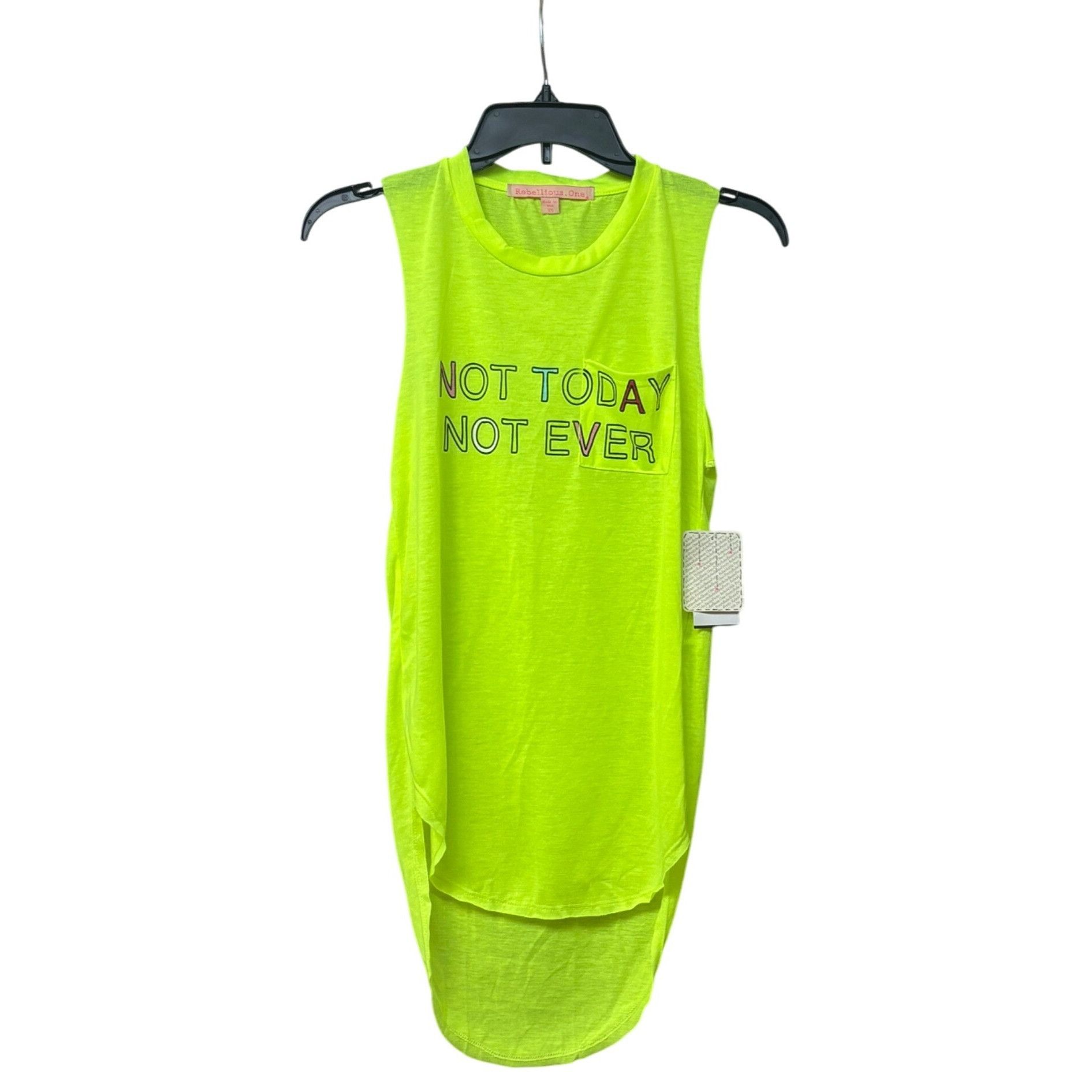 Other Rebellious One Junior's “Not Now Not Ever” Tank Top, Neon Y Size XS / US 0-2 / IT 36-38 - 5 Thumbnail