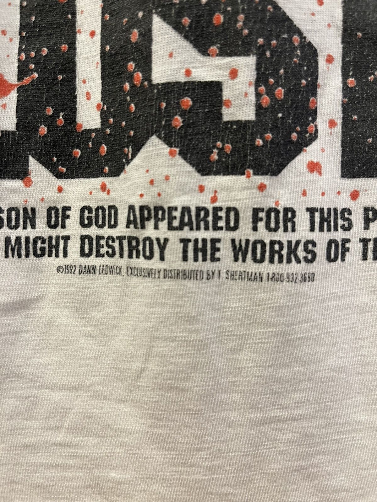 Other Vintage 90s Jesus Won Satan Lost T-Shirt Size US L / EU 52-54 / 3 - 4 Thumbnail