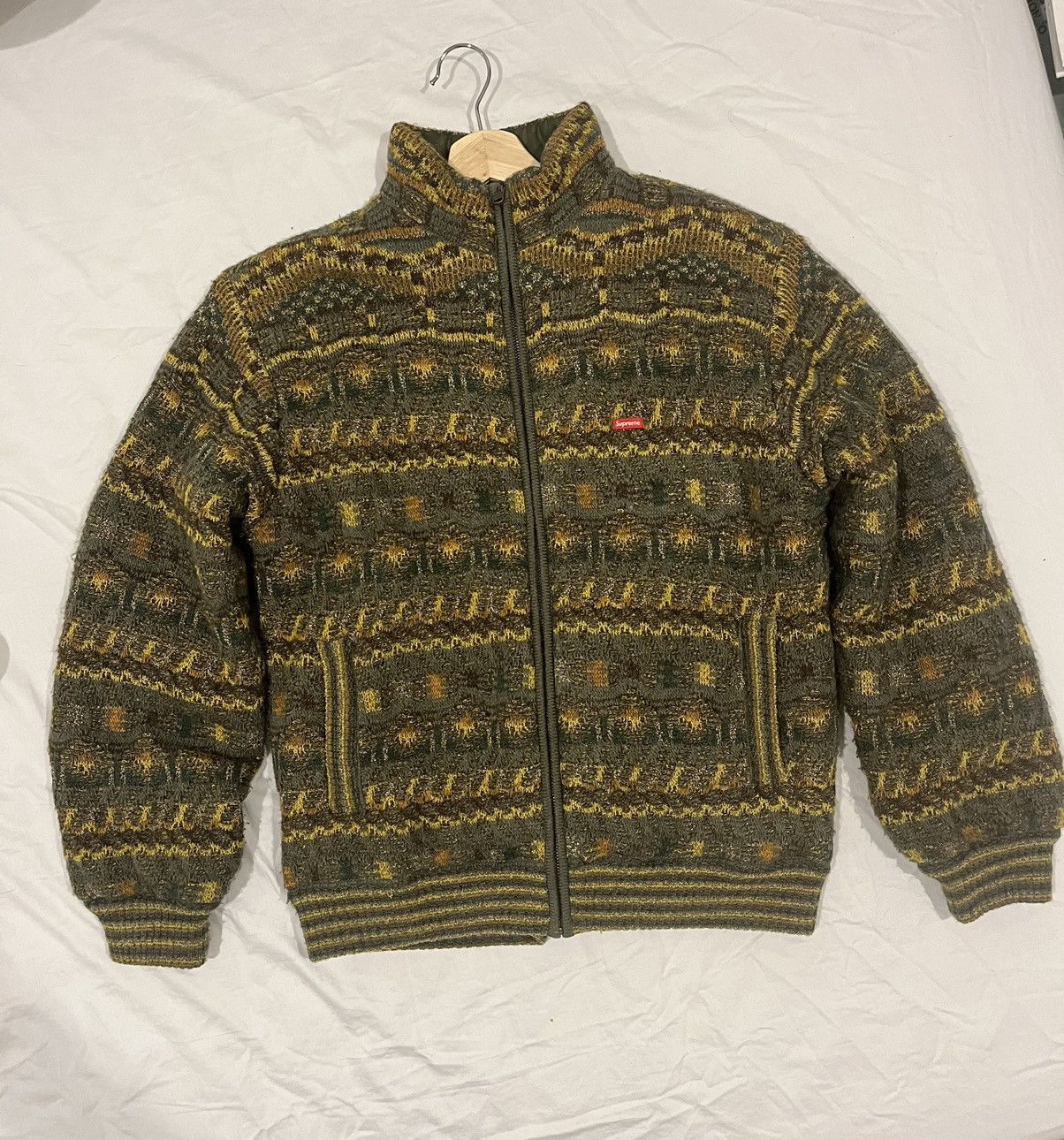 image of Missoni Reversible Knit Bomber in Green, Men's (Size Medium)