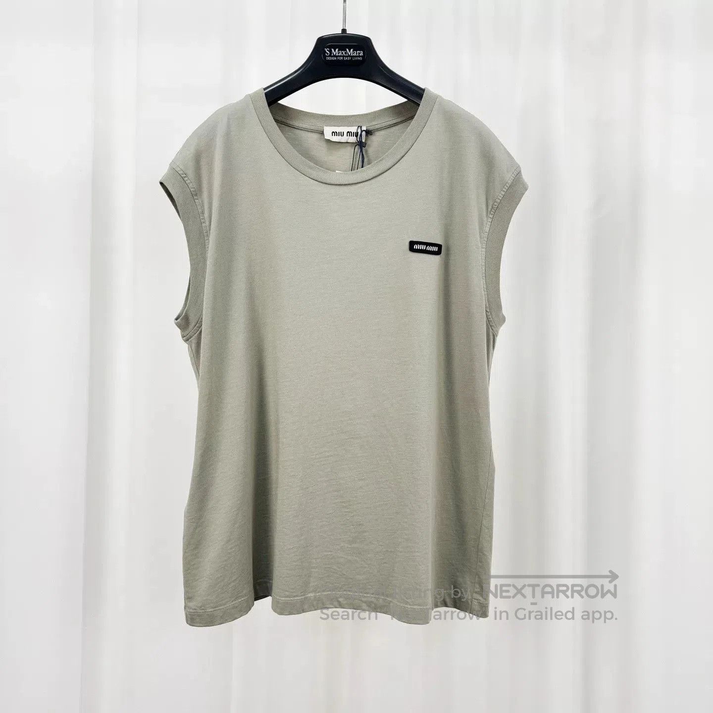 Miu Miu miu miu embroidered letter tank top. Size US L / EU 52-54 / 3 - 1 Thumbnail
