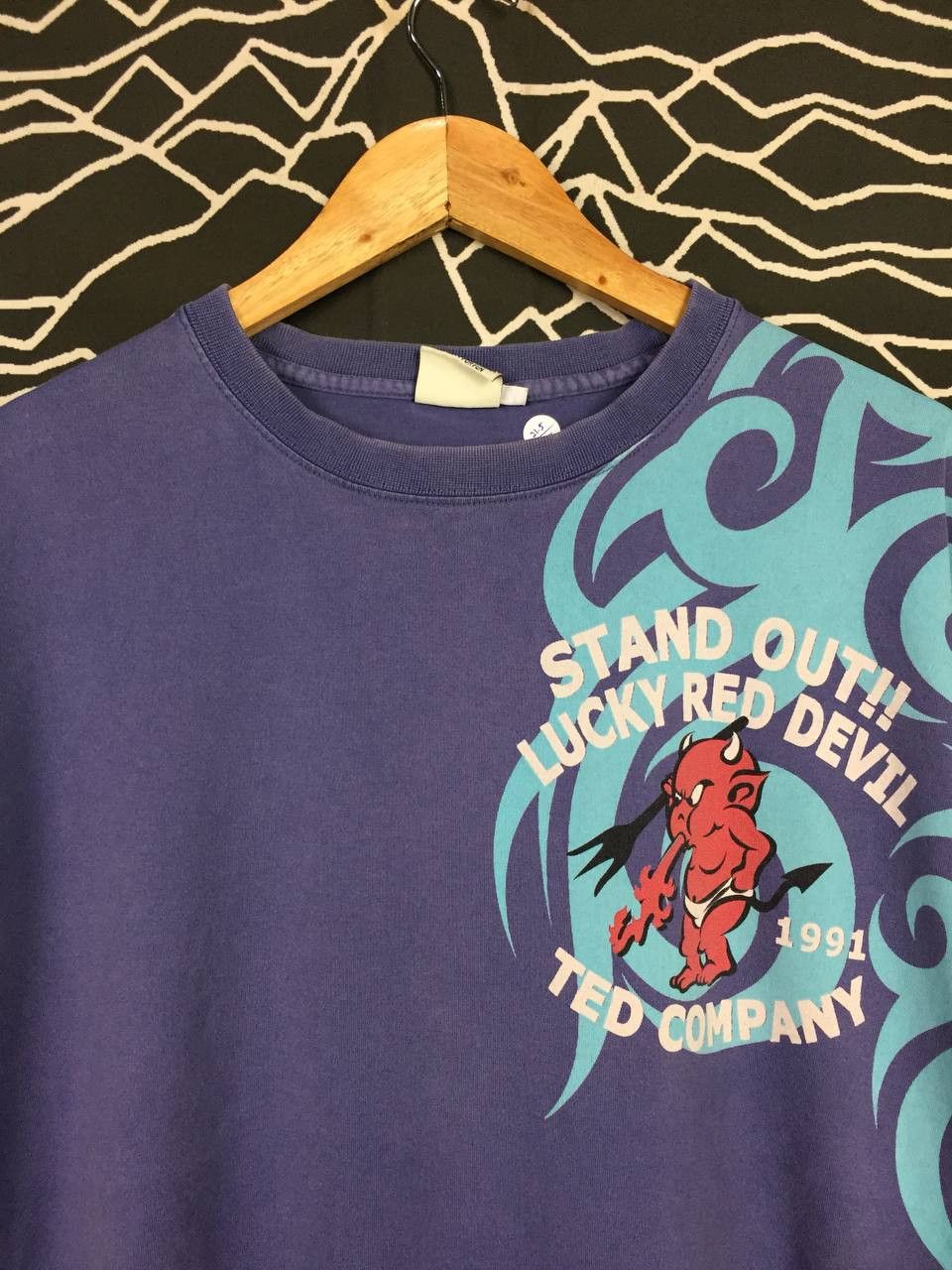 Japanese Brand Ted Company Devil's Equipment I Will Engrave With Soul Tee Size US L / EU 52-54 / 3 - 6 Thumbnail