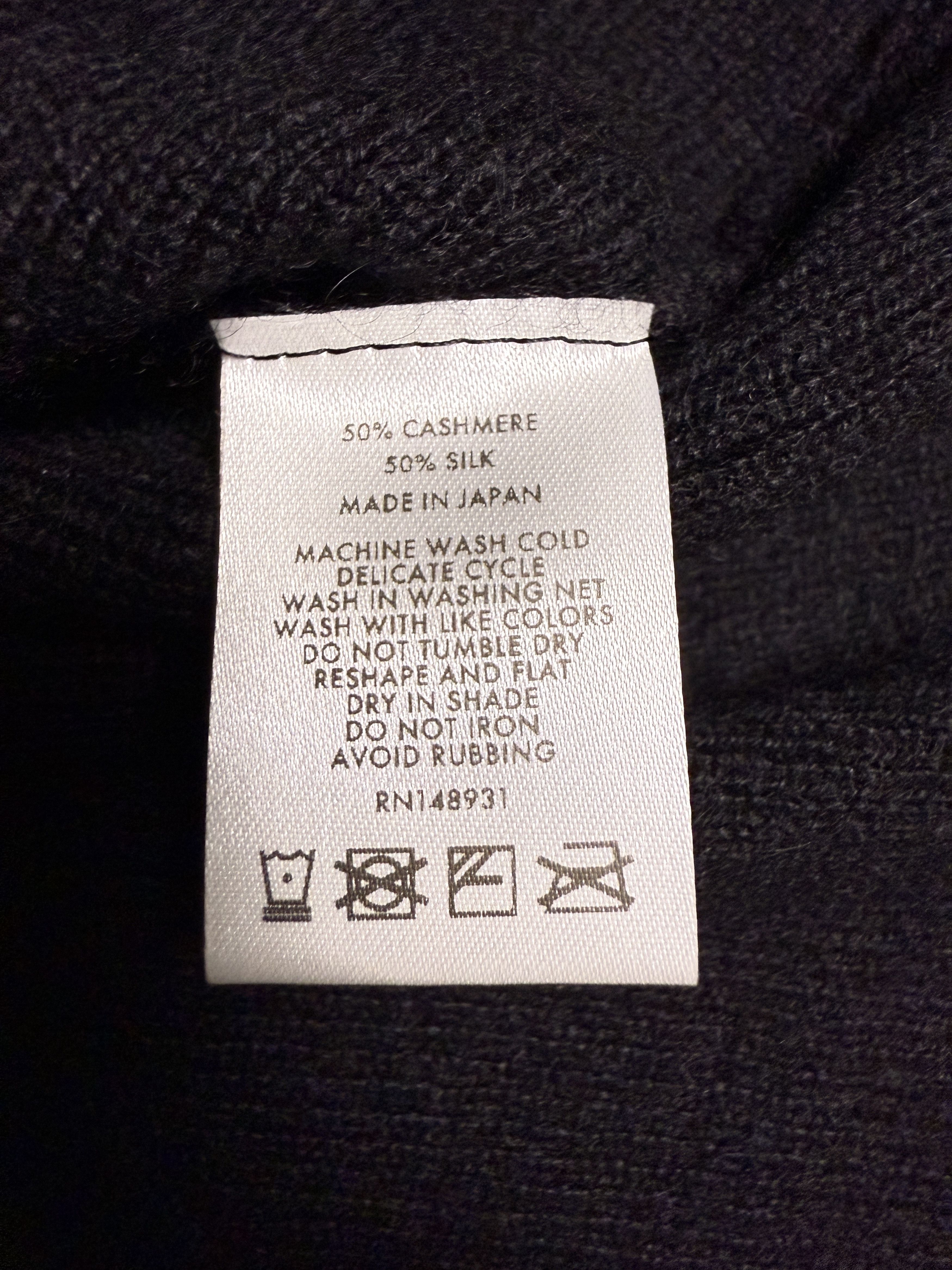 The Elder Statesman $495 The Elder Statesman Delicash Black Fitted Tee Size M / US 6-8 / IT 42-44 - 9 Thumbnail