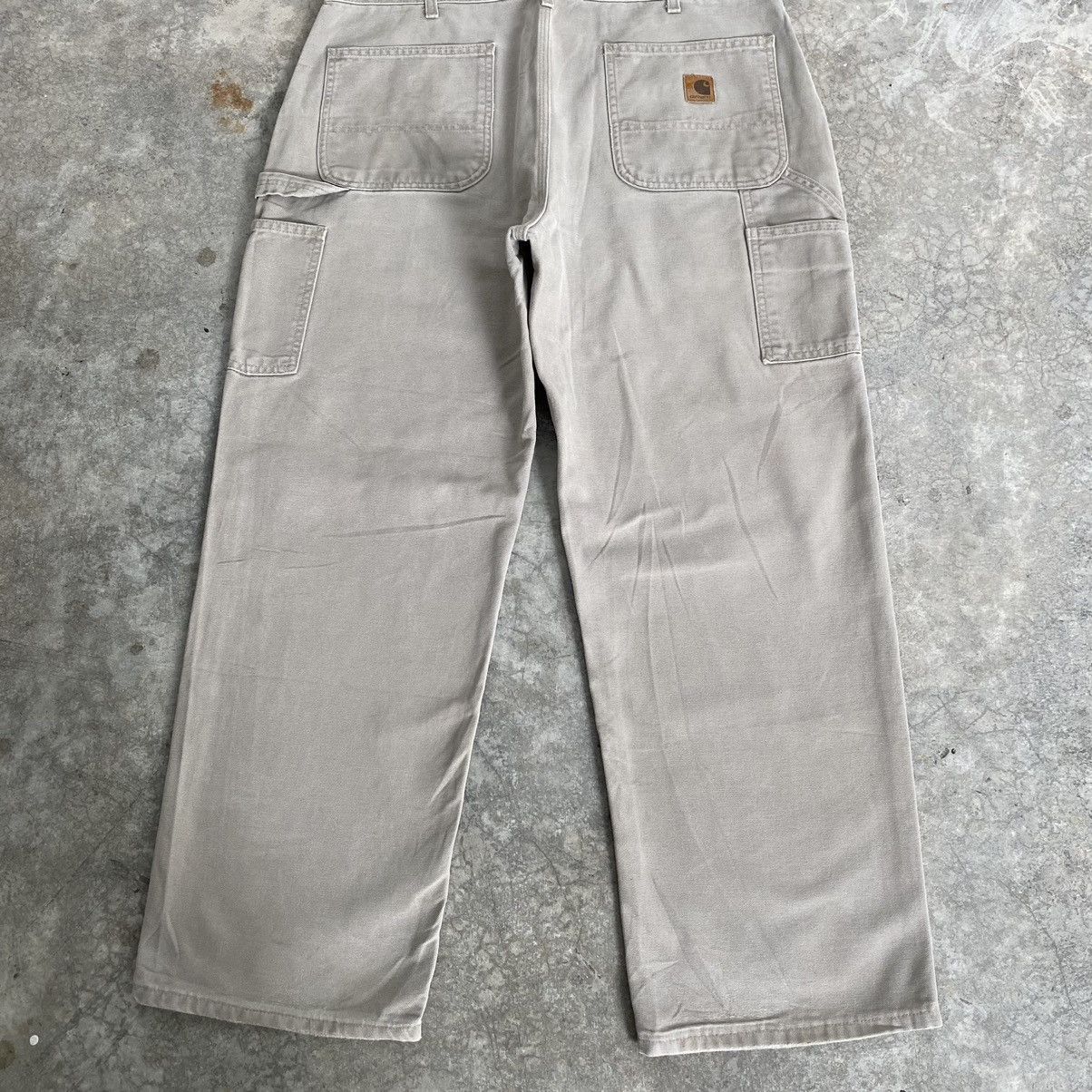 Carhartt Vintage Carhartt Desert Grey Carpenter Workwear Pants Size US 36 / EU 52 - 17 Thumbnail