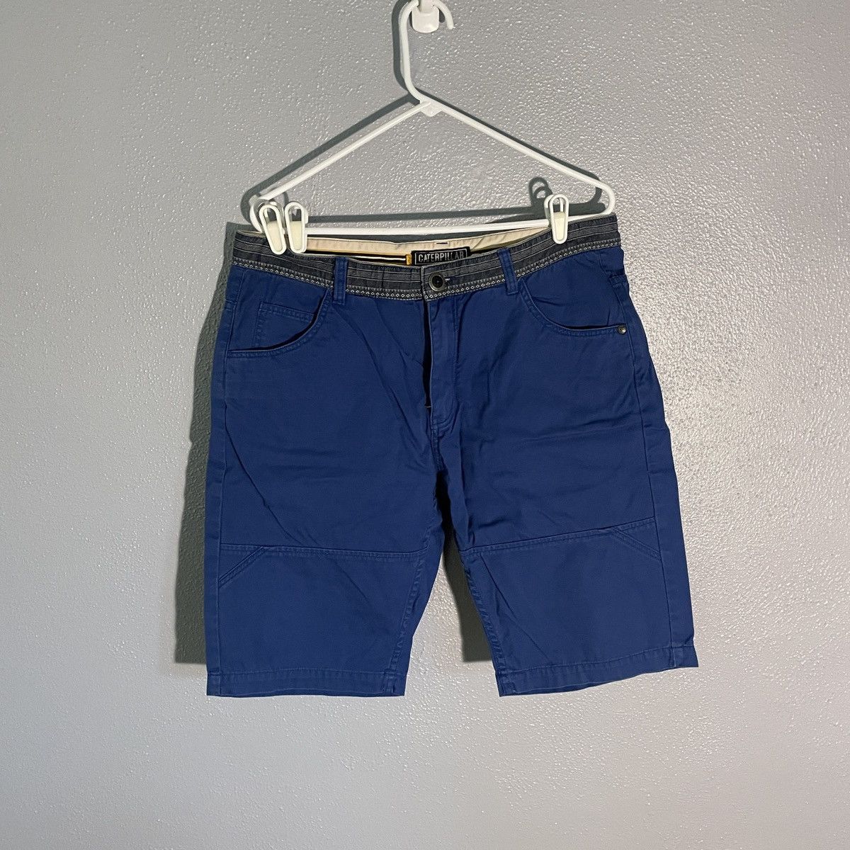 Caterpillar × Vintage CAT Caterpillar Blue Pattern Work Shorts Men’s Size 36 Size US 36 / EU 52 - 1 Thumbnail