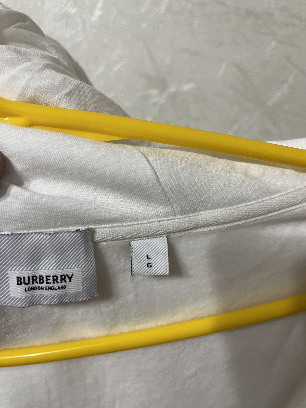 Burberry Burberry TB Monogram Motif White Zip Up Hoodie Size L Size US L / EU 52-54 / 3 - 9 Thumbnail