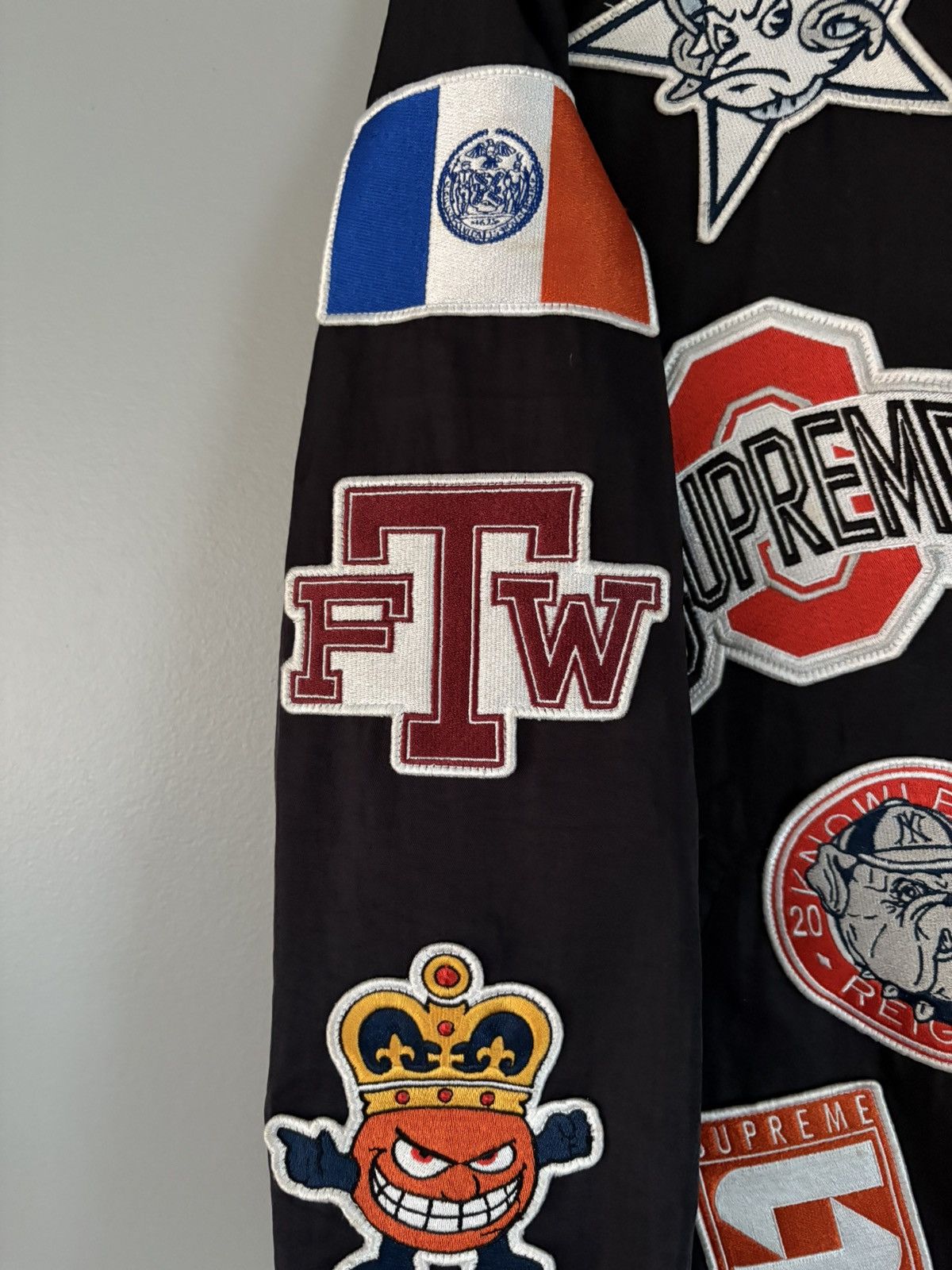 Supreme 2007 Supreme NCAA Varsity Jacket Black Size US L / EU 52-54 / 3 - 4 Thumbnail