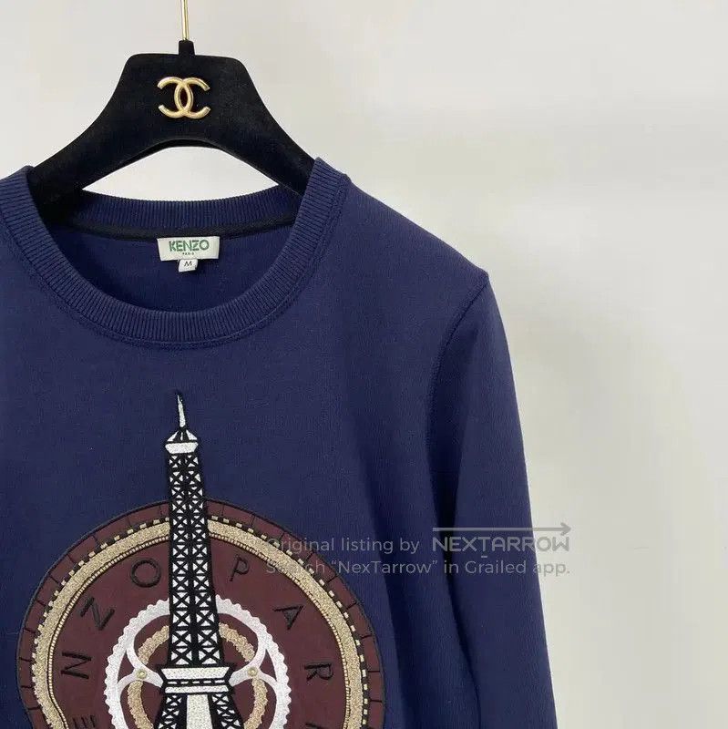 Kenzo KENZO Cotton Embroidered Long Sleeve Sweatshirt . Size M / US 6-8 / IT 42-44 - 3 Thumbnail