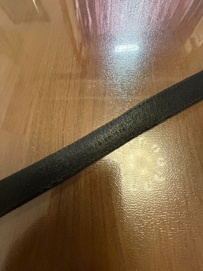 Yves Saint Laurent saint laurent 14ss Black Engraved Belt 2501-Nextarrow Size ONE SIZE - 5 Thumbnail