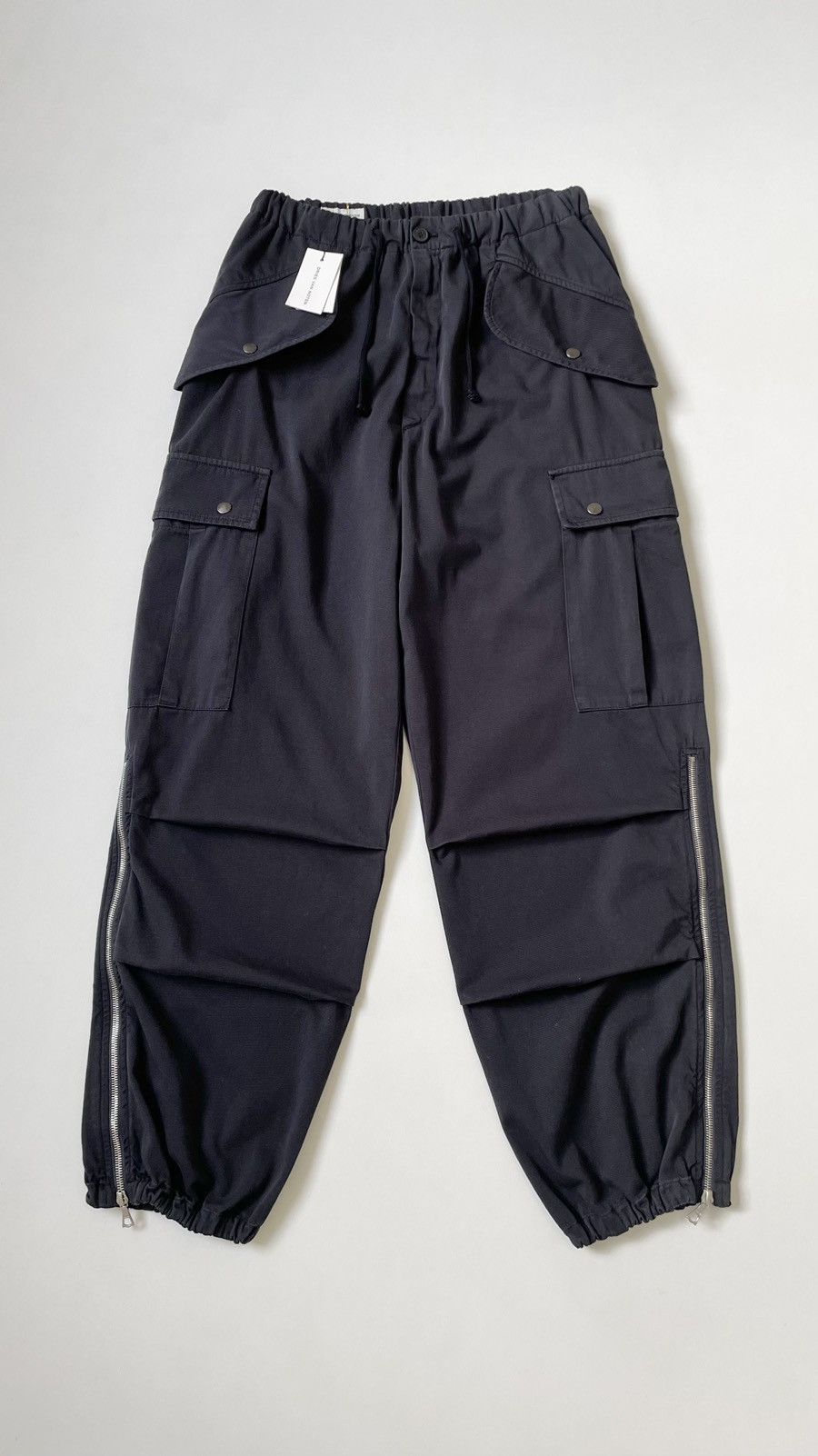 Dries Van Noten Blue Cotton Flight Cargo Trousers Size US 32 / EU 48 - 1 Thumbnail