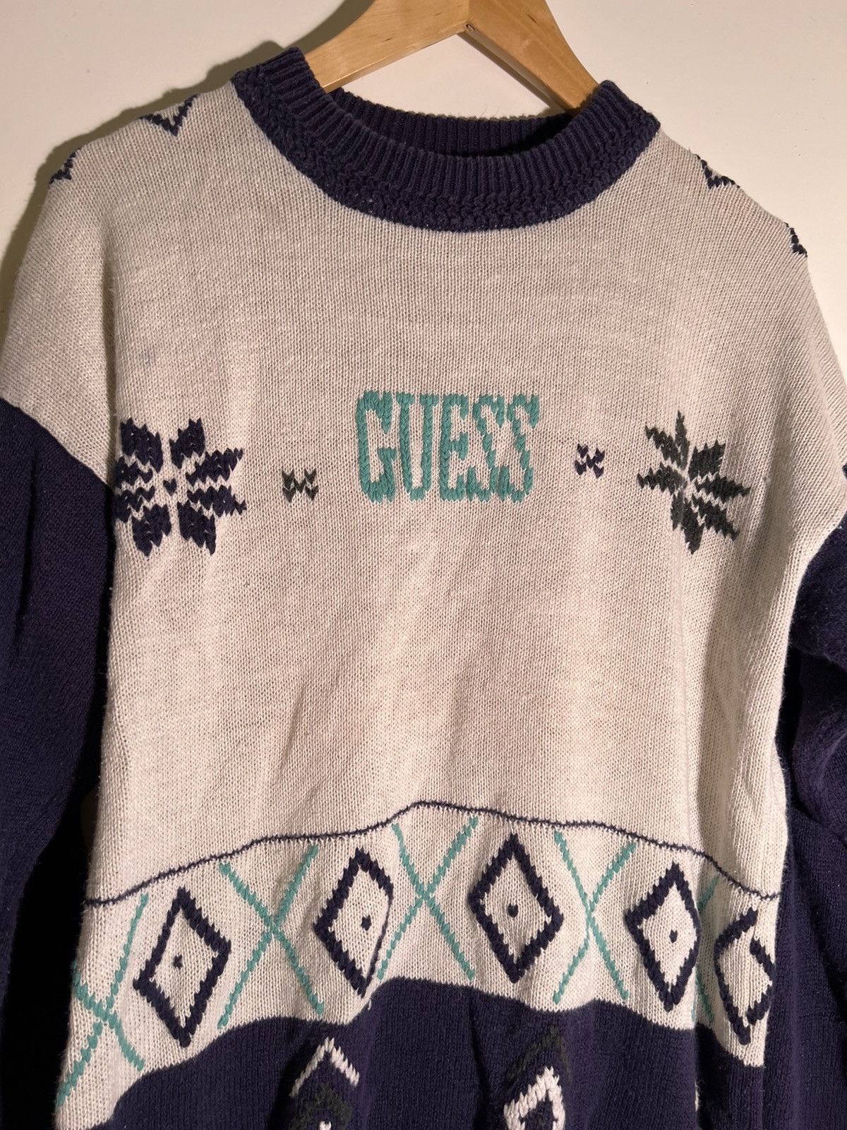 Vintage 90’s 2000’s Y2K Vintage Guess Marciano Retro Holiday Sweater Size US M / EU 48-50 / 2 - 4 Thumbnail