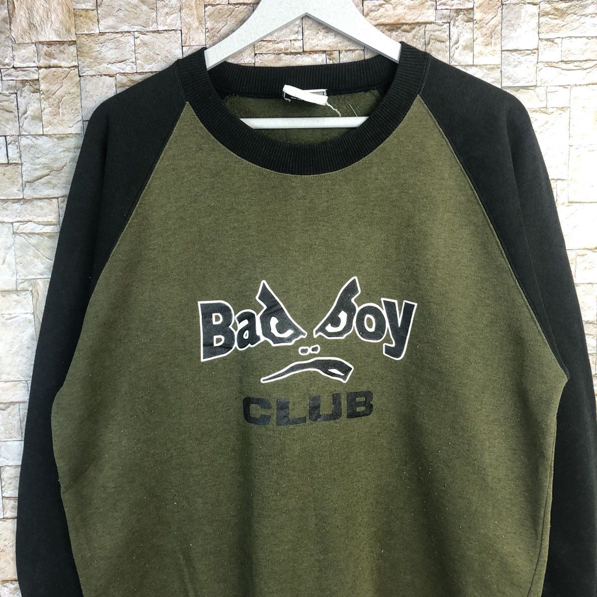 Japanese Brand Bad Boys vintage hip hop rappers Green Sweatshirt #A172 Size US M / EU 48-50 / 2 - 5 Thumbnail