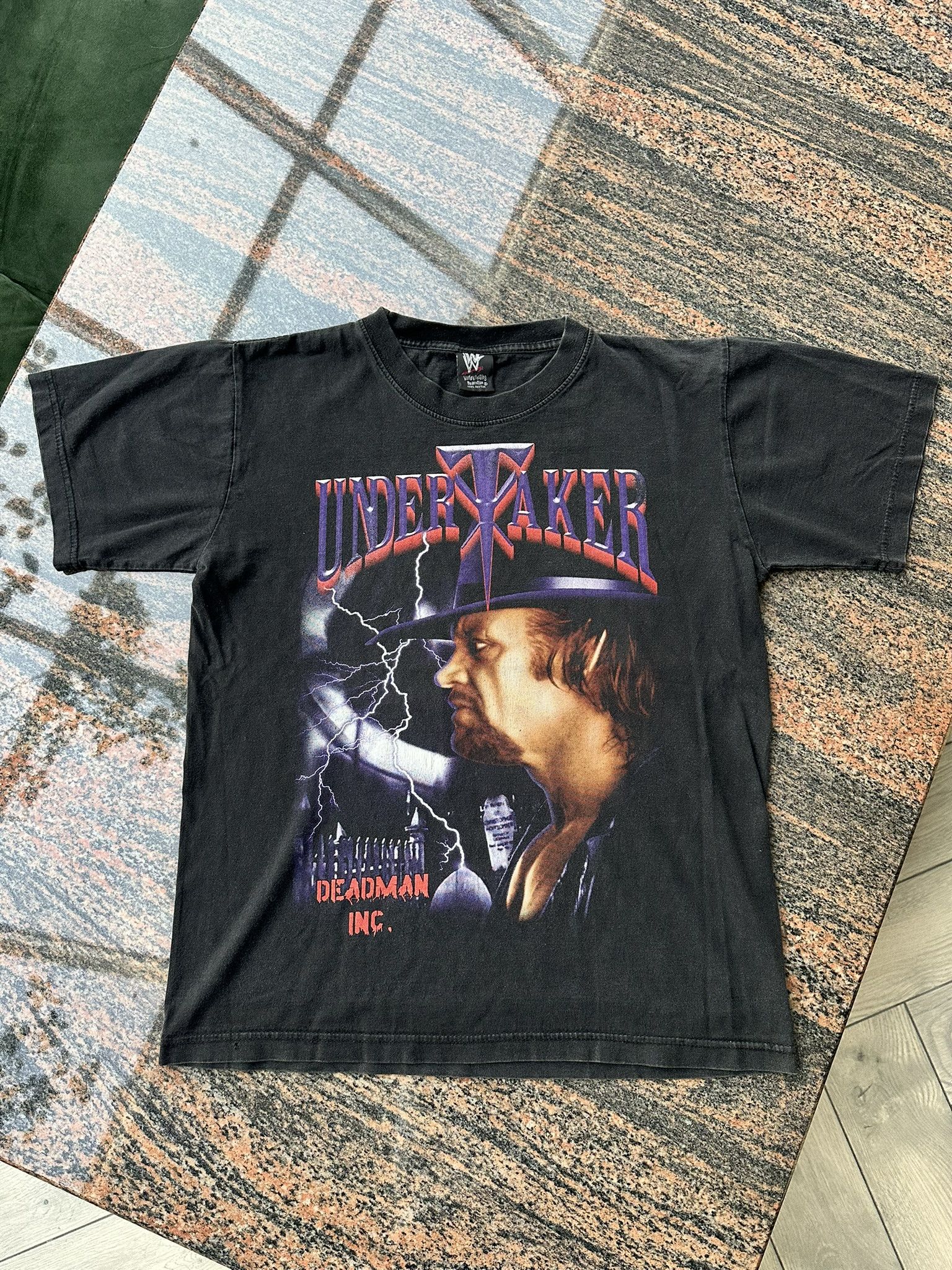 Vintage × WWE × WWF Vintage Undertaker T-Shirt Size US M / EU 48-50 / 2 - 2 Thumbnail