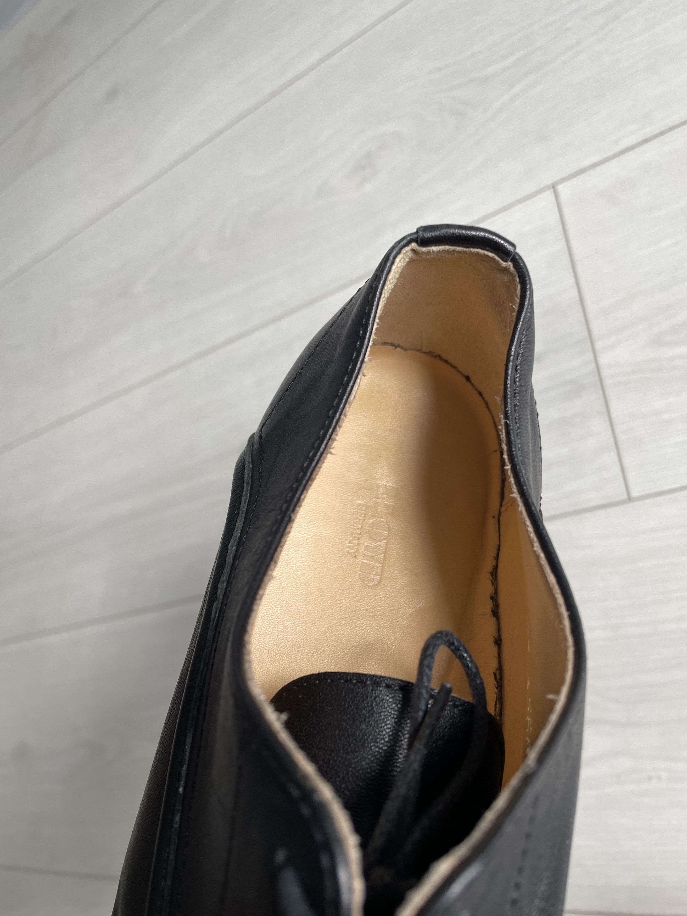 LLOYD Lloyd sz 7 1/2 Germany Black Leather Oxfords Dress Shoes Size US 7.5 / EU 40-41 - 6 Thumbnail