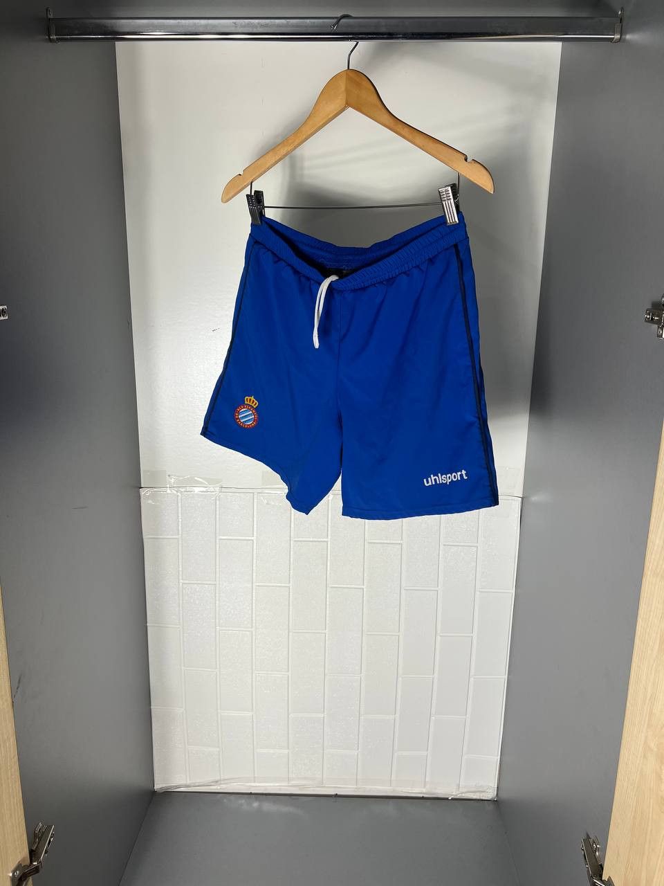 Vintage VERY RARE BARCELONA ESPANYOL SPAIN RETRO SOCCER SHORTS Y2K Size US S / EU 44-46 / 1 - 3 Thumbnail