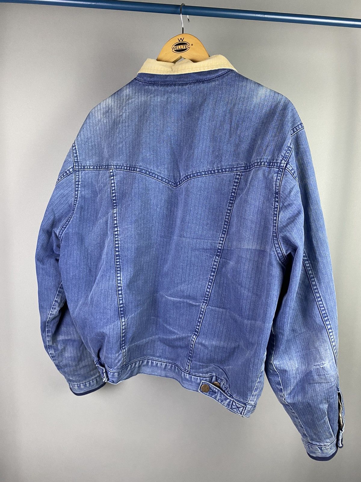 Vintage × Wrangler Vintage Wrangler Denim Jacket with Corduroy Collar Size US M / EU 48-50 / 2 - 12 Thumbnail