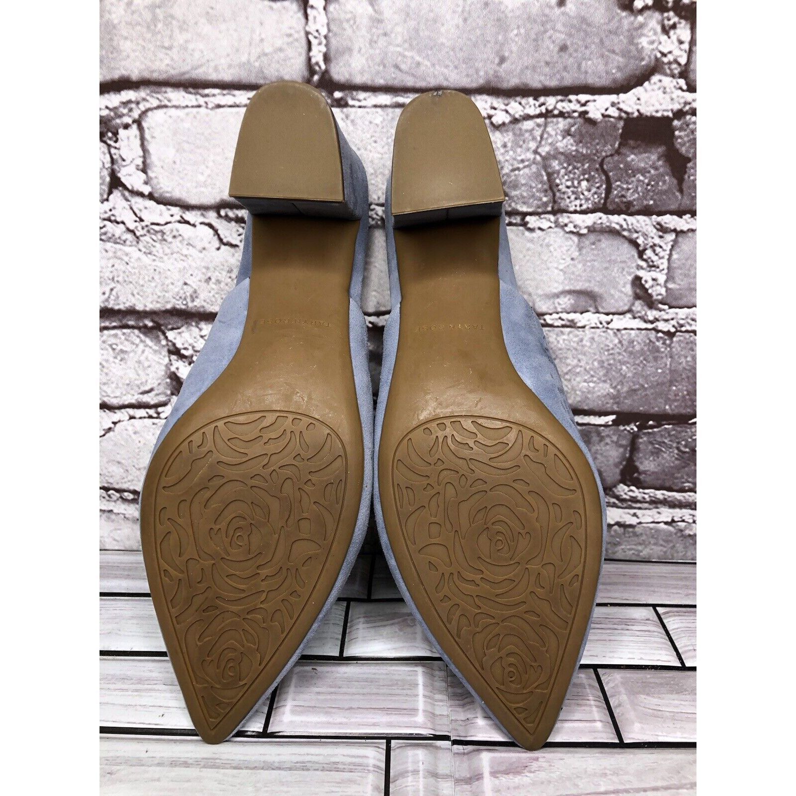 Other Taryn Rose Madisson Blue Suede Leather Pointed Toe Heels Wom Size US 9 / IT 39 - 6 Thumbnail