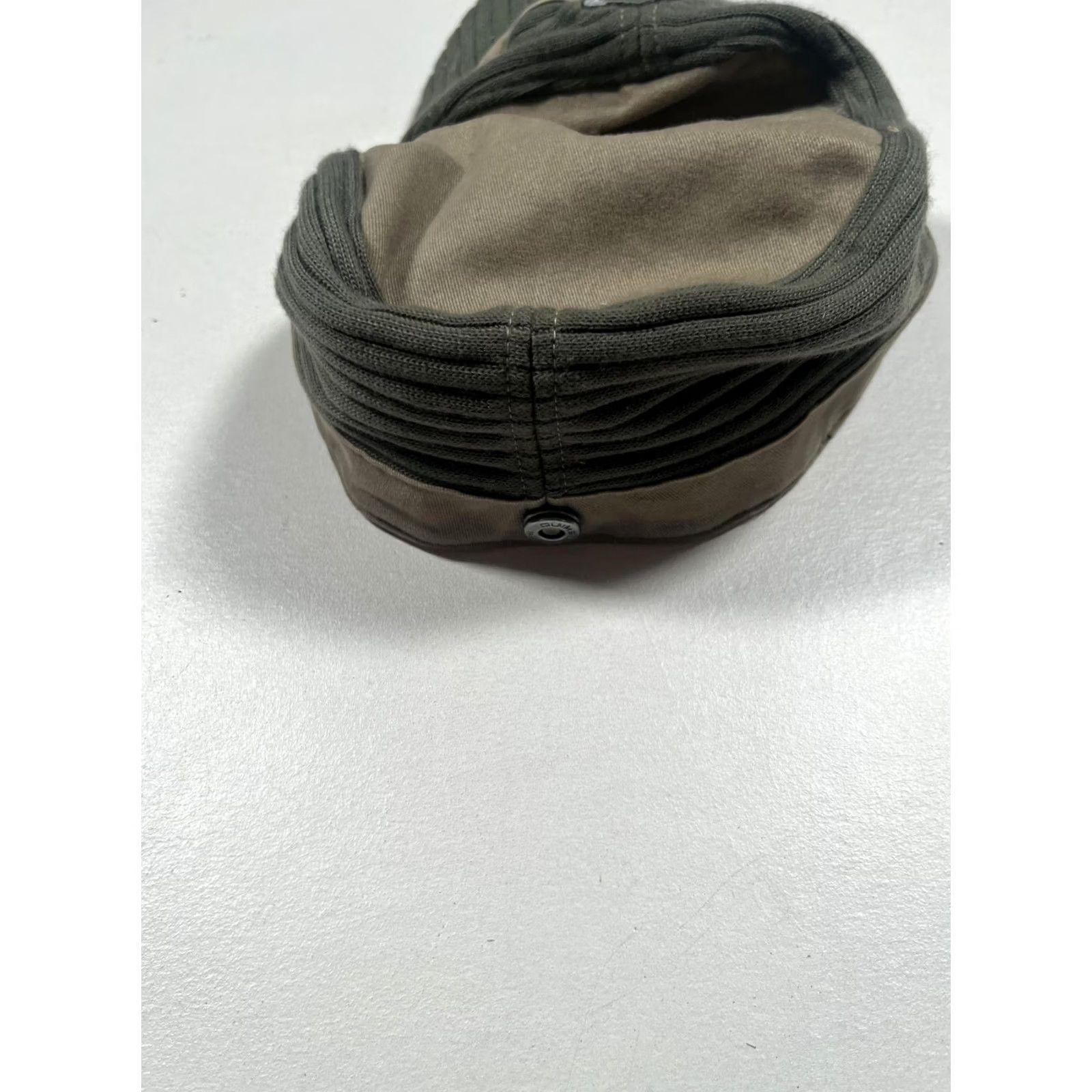 Quiksilver Quiksilver Army Cap Hat Fitted Mens S/M Green Twill Casual Military Surf Logo Size ONE SIZE - 4 Thumbnail