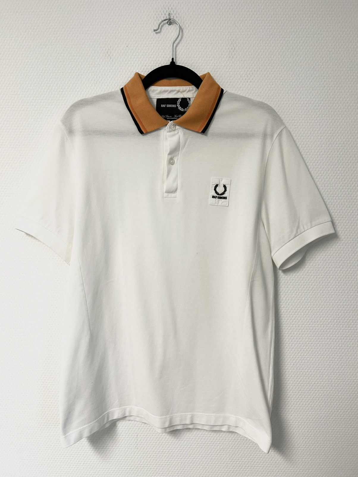Raf Simons Raf Simons Polo Weiß Orange 🤍🧡 Size US L / EU 52-54 / 3 - 1 Thumbnail