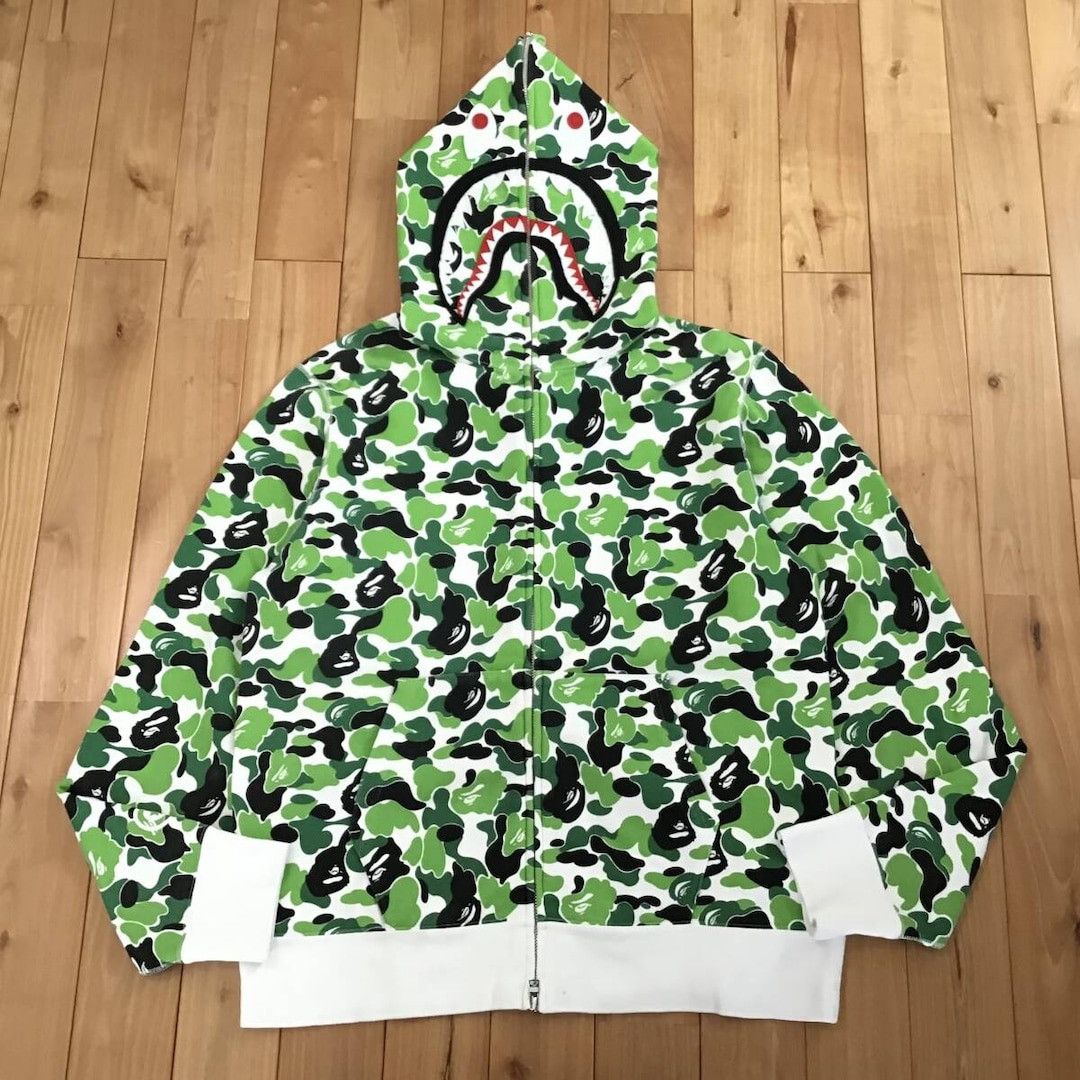 2024 🔥CHENGDU Store Camo🔥 BAPE shark full zip hoodie APE