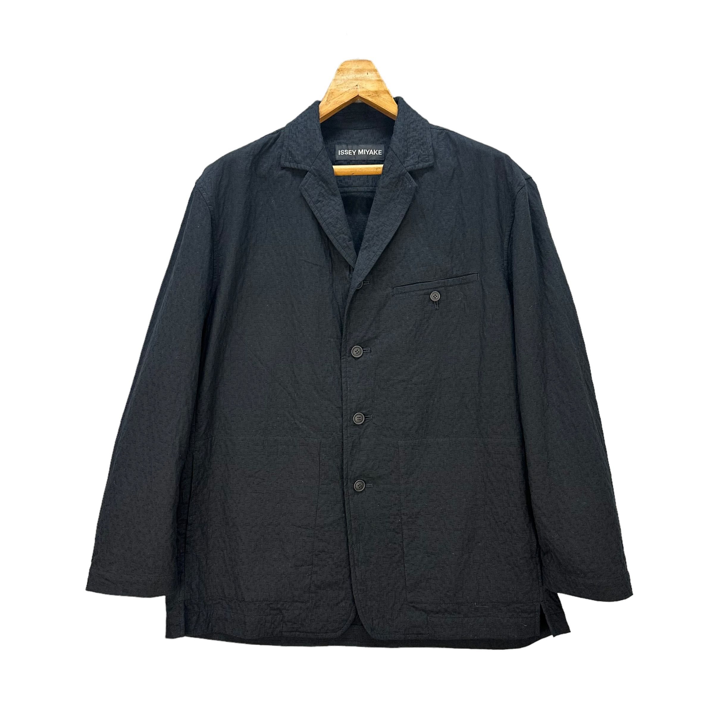 Issey Miyake Vintage 90's Issey Miyake Cotton Casual Jacket #9200-69 Size US M / EU 48-50 / 2 - 1 Thumbnail