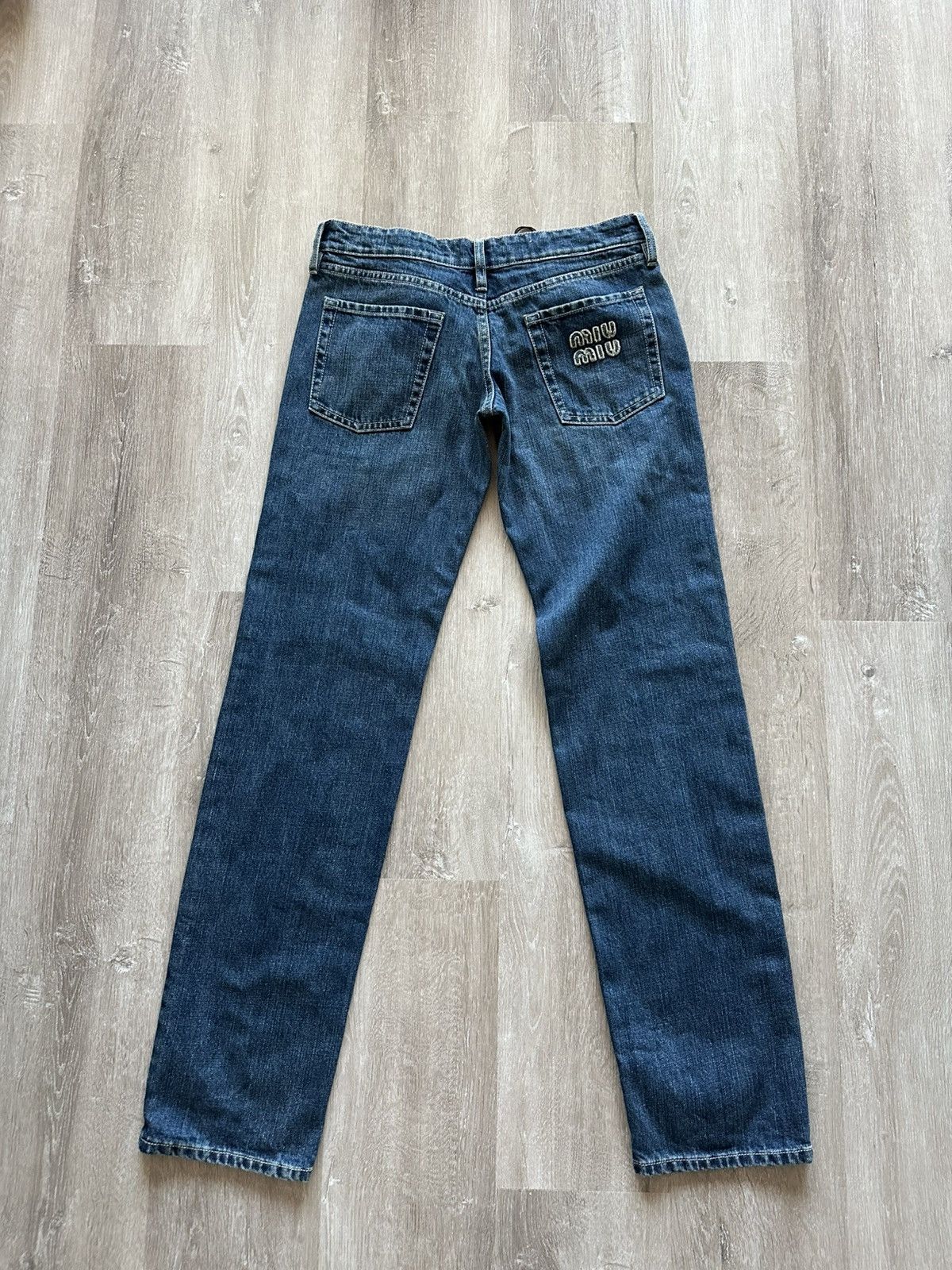 Miu Miu MIU MIU Low Rise Jeans Size 25" / US 0 / IT 36 - 2 Thumbnail