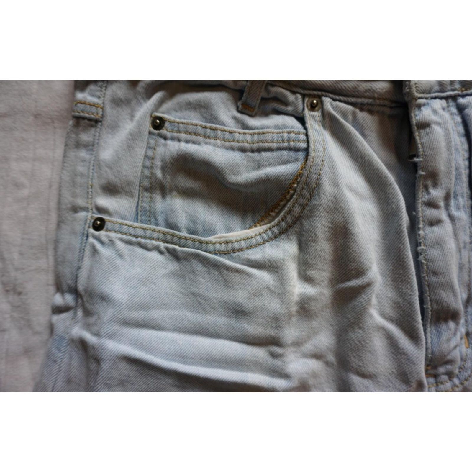 Vintage VINTAGE Denim Shorts Snoopy Joe Cool 1980's 1990's Jeans Shorts Jorts Distressed 32" waist 21" long Cotton Vintage Original Mens Womens Boys Girls Size 24" / US 00 / IT 34 - 5 Thumbnail