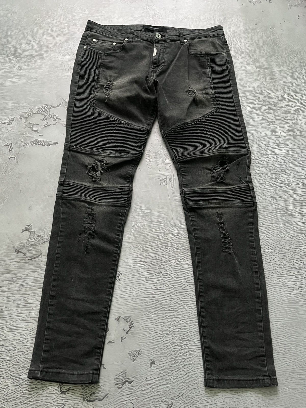 Represent Clo. Y2K Represent Avant Garde Jeans Streetwear Black Size US 34 / EU 50 - 2 Thumbnail
