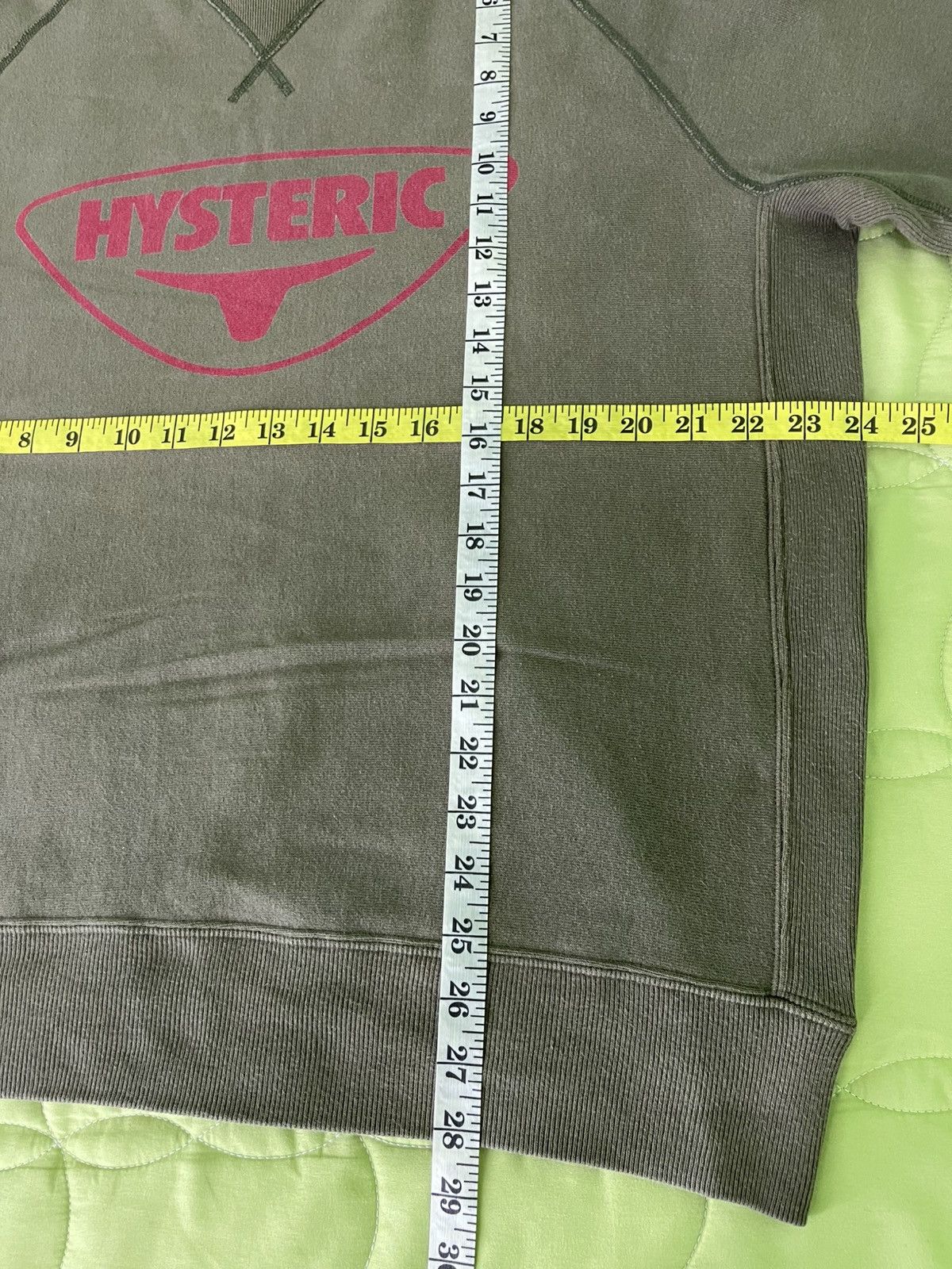 Hysteric Glamour 1990's Vintage Hysteric Glamour Spellout Logo Moss Green Size US L / EU 52-54 / 3 - 11 Thumbnail