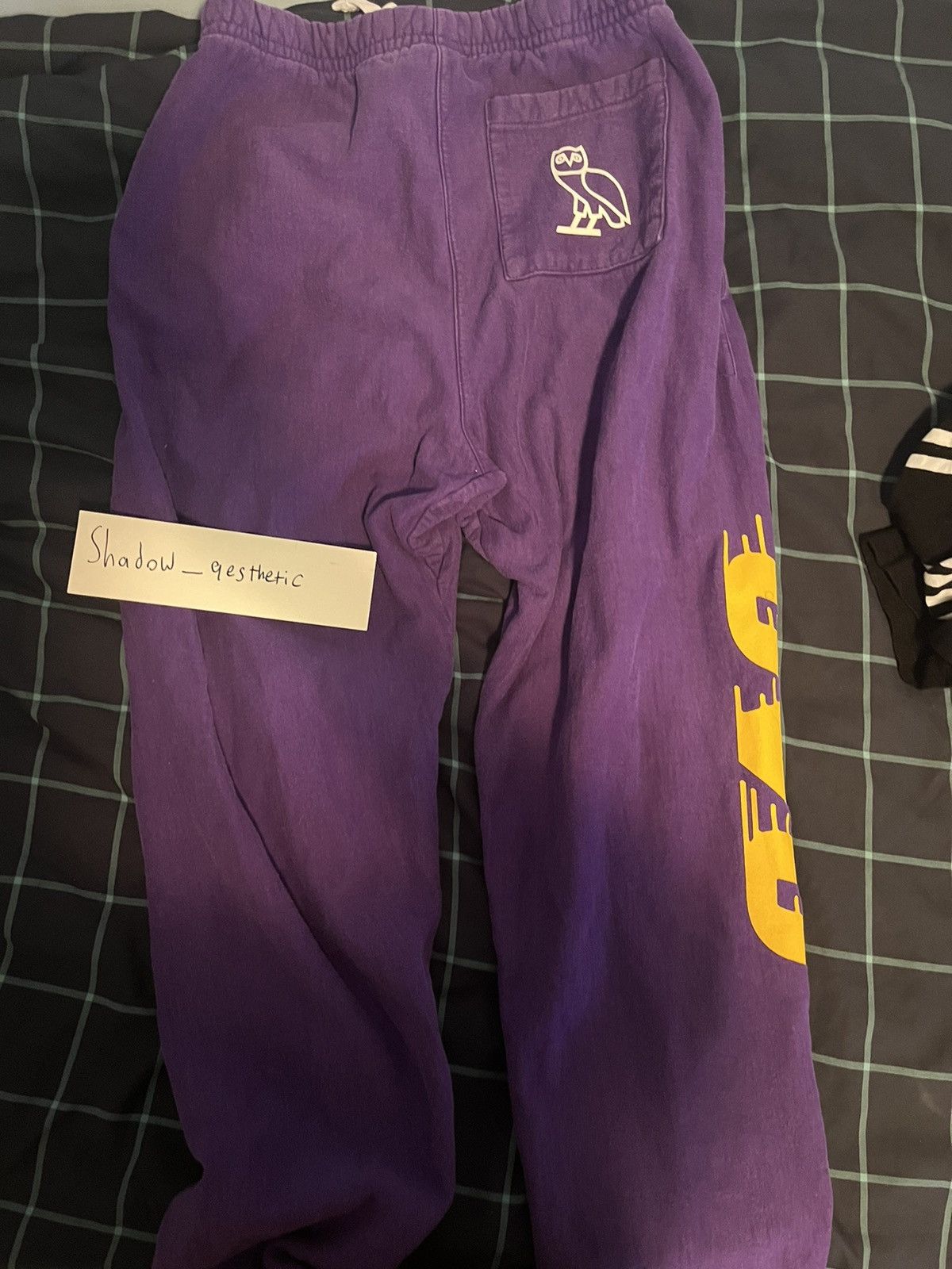 NBA × October's Very Own OVO Lakers Sweatpants Size L Size US 32 / EU 48 - 3 Thumbnail