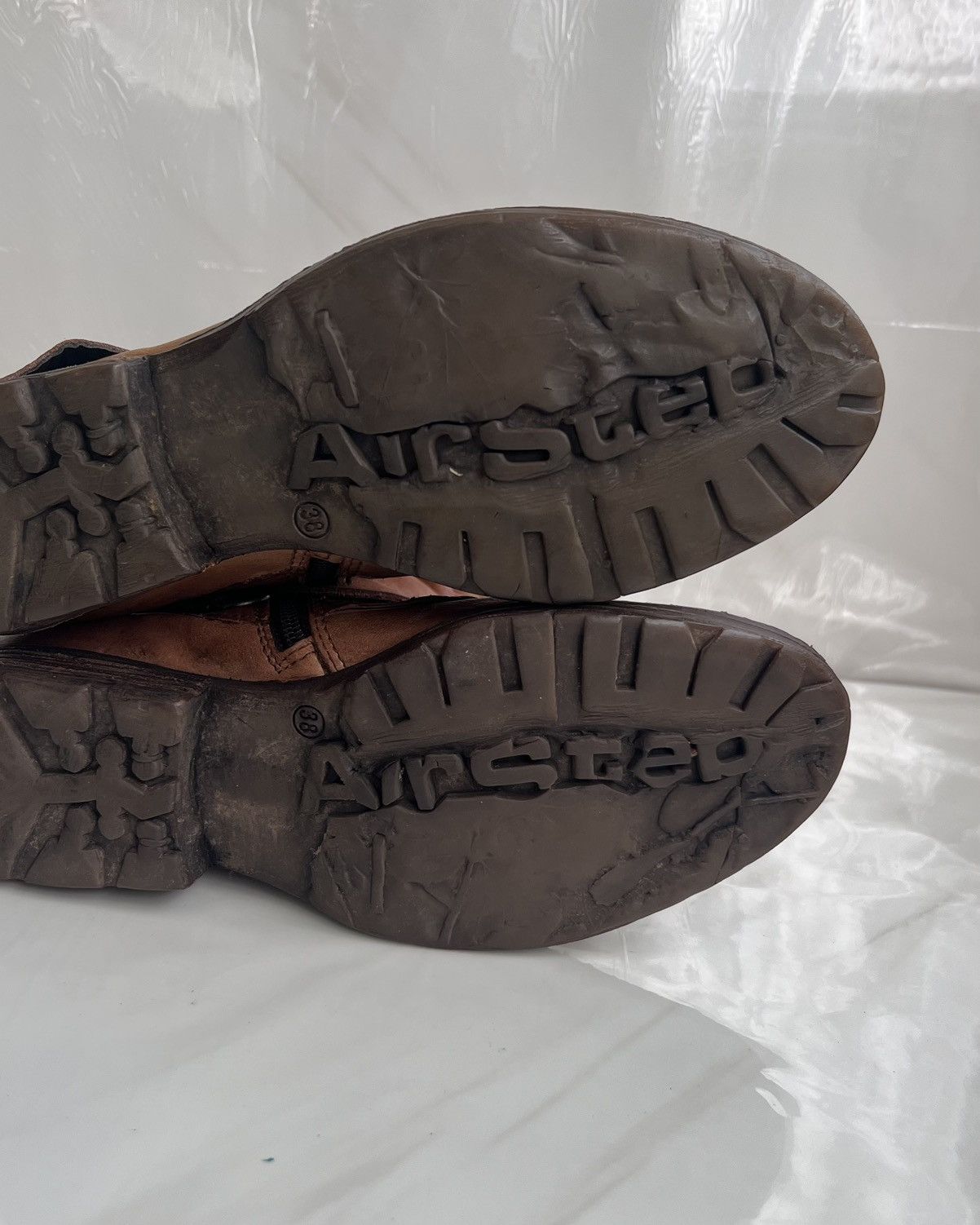 A.S.98 As 98 Airstep Zipper Boho Biker brown distressed boot Size US 8 / IT 38 - 10 Thumbnail