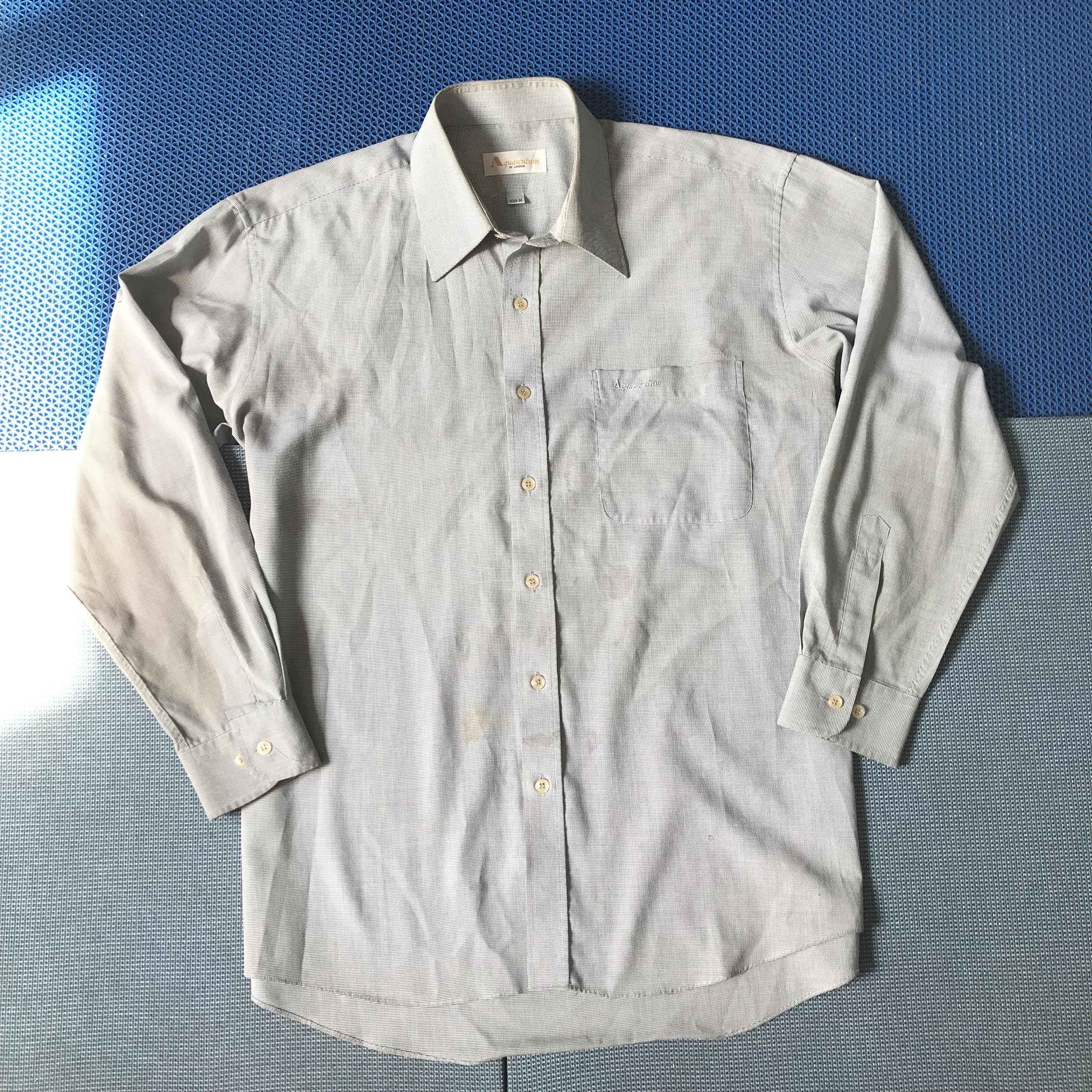 Aquascutum Aquascutum of london grey tartan long sleeves shirt Size US L / EU 52-54 / 3 - 1 Preview