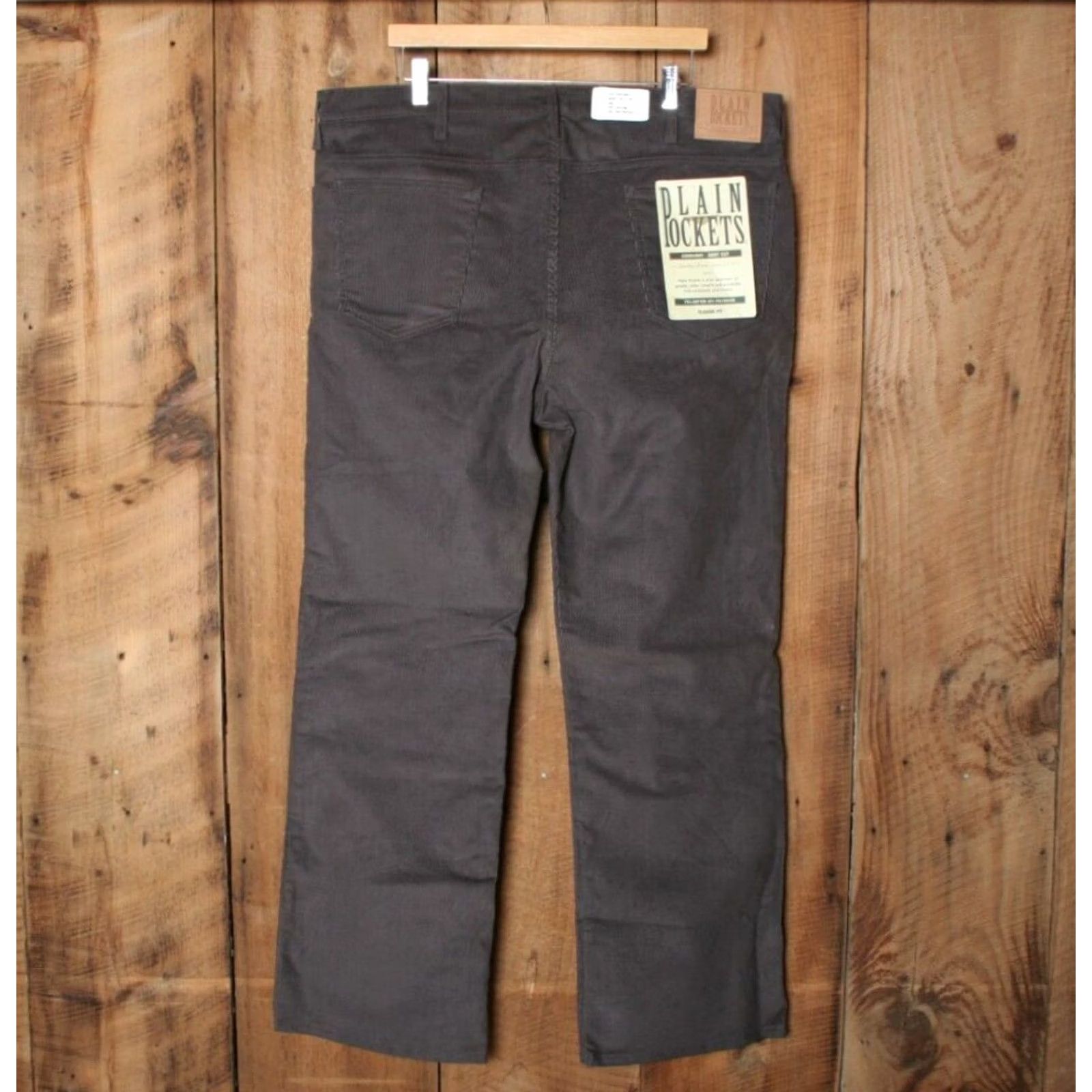 JCPenney VINTAGE JCPenney Pants Bootcut Corduroy Gray 42x32 Mens Regular Wide Trouser Jeans 42x32 Mens Bootsuit? Size 42R - 3 Thumbnail