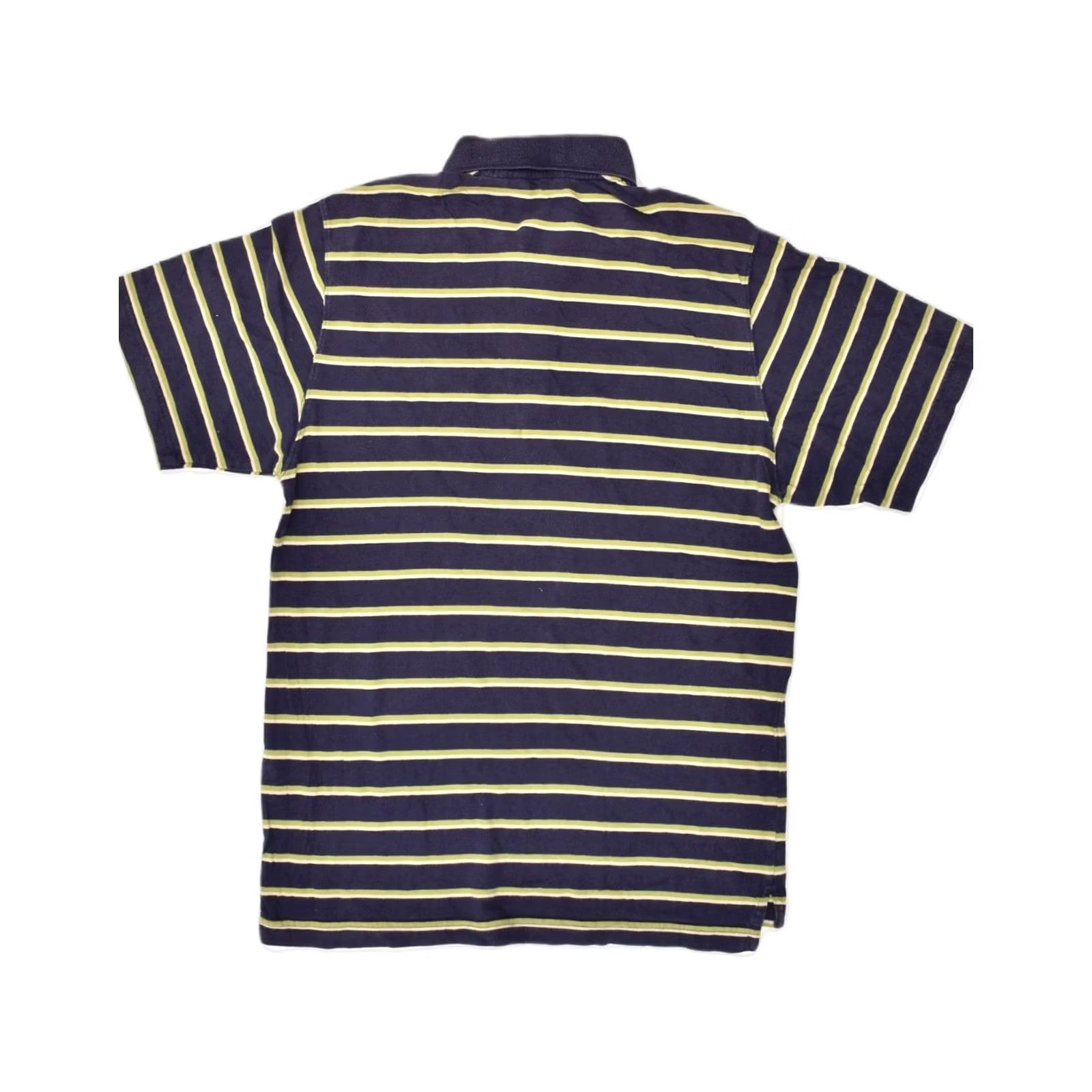 Eddie Bauer Eddie Bauer Mens Polo Shirt Medium Navy Blue Striped Cotton Size US M / EU 48-50 / 2 - 2 Thumbnail