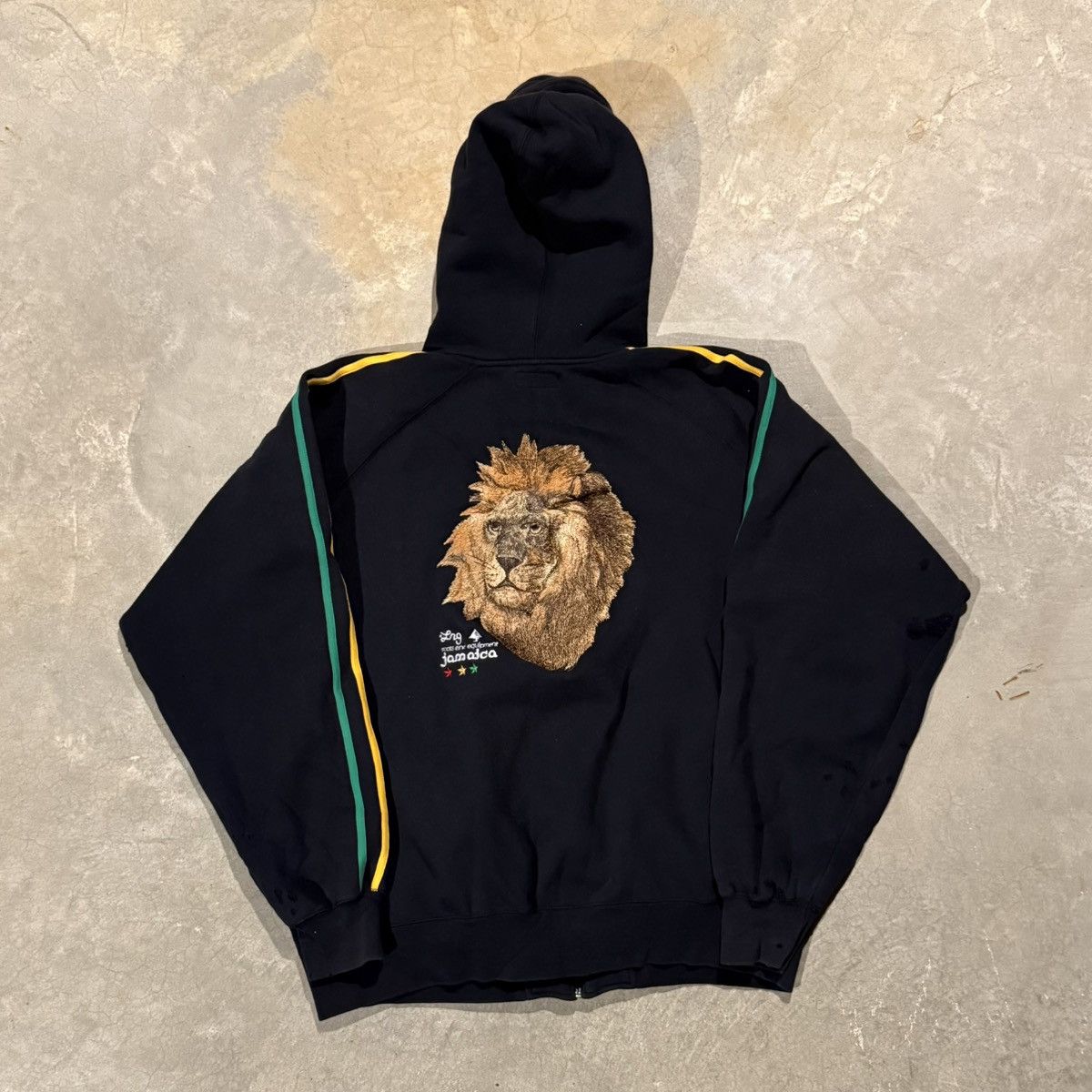 LRG Vtg 2000s LRG Faded Distressed Lion Zip Up Hoodie ERD Grunge Size US XXL / EU 58 / 5 - 8 Thumbnail