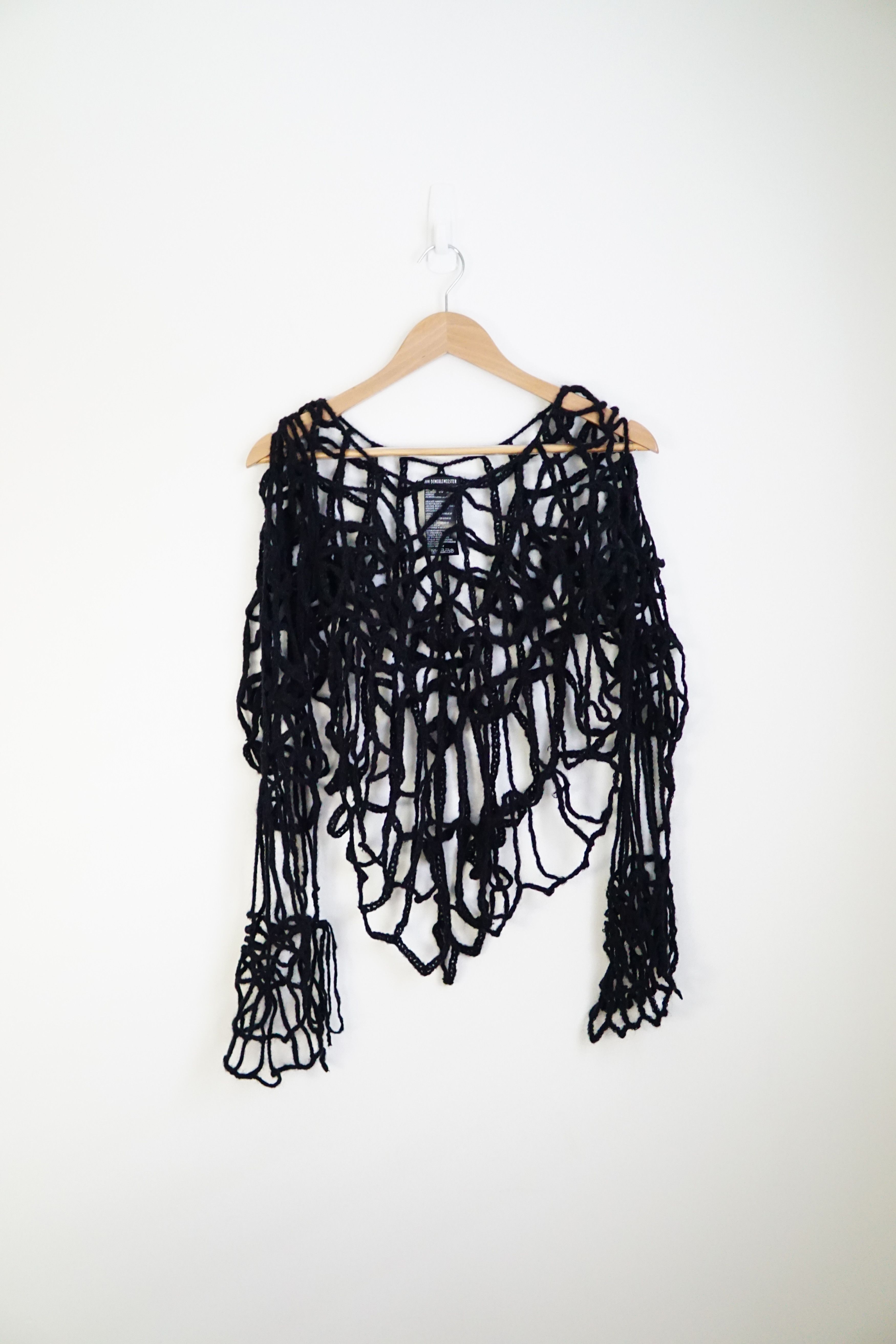 Ann Demeulemeester SS01 Spider Web Knit Size US S / EU 44-46 / 1 - 1 Thumbnail
