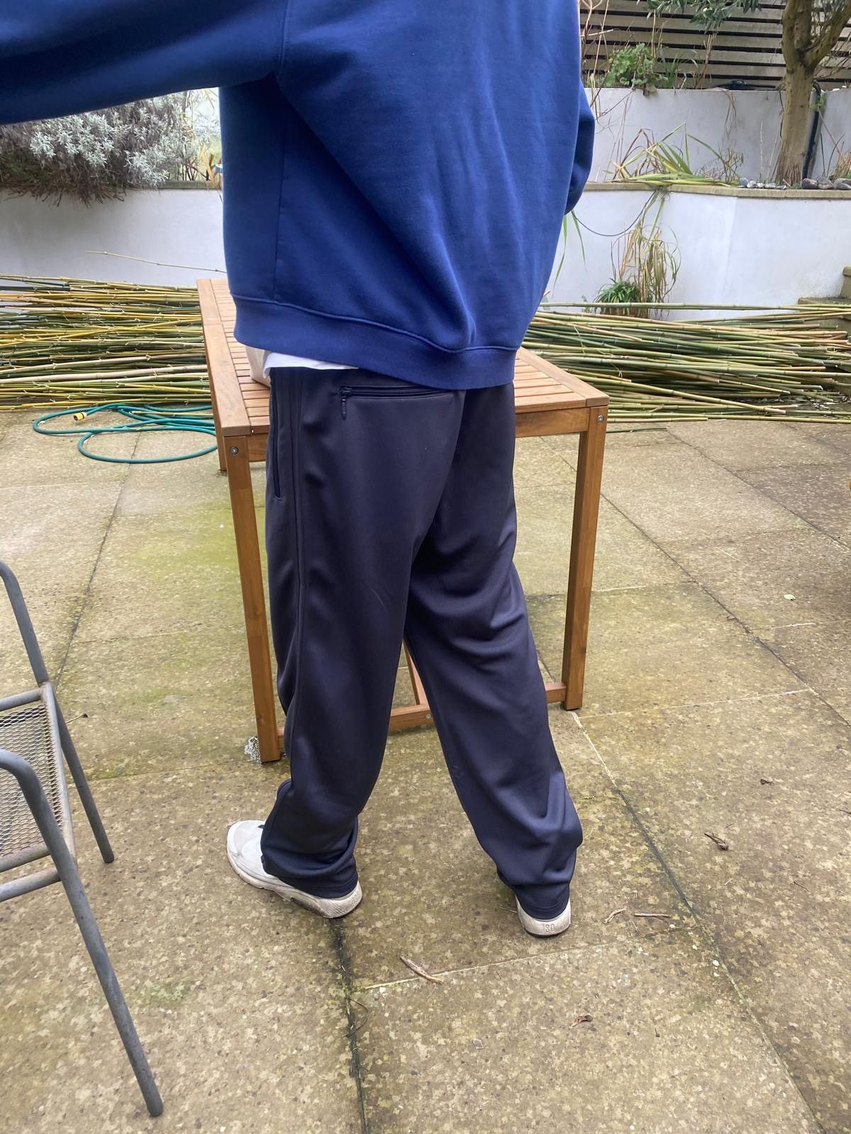 Japanese Brand Track pants charcoal samples needles comme prada kiko Size US 30 / EU 46 - 4 Thumbnail