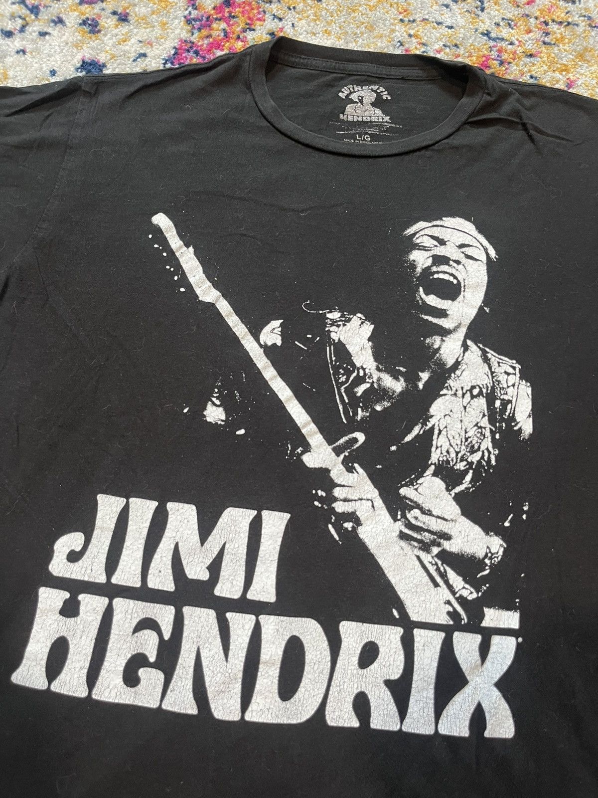 Vintage Jimi Hendrix Shirt Large Size US L / EU 52-54 / 3 - 2 Thumbnail