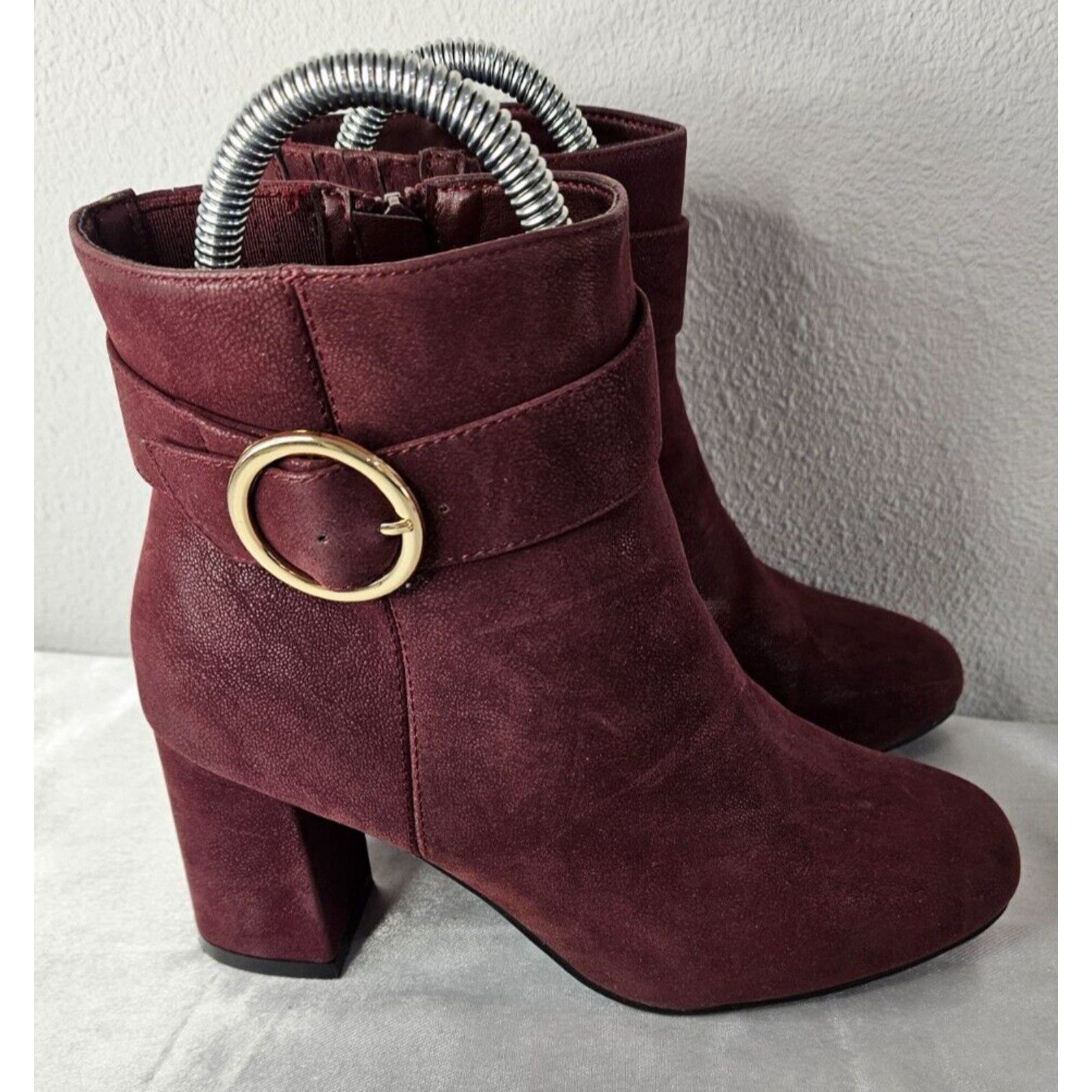 Croft & Barrow Elements by Croft & Barrow Burgundy Ankle Boots Wmn’s Sz 7W Size US 7 / IT 37 - 1 Thumbnail