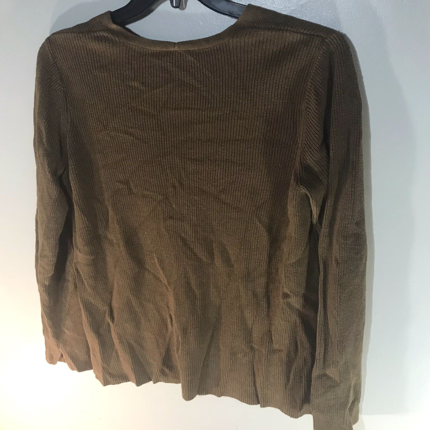 J. Jill J Jill Women's Pullover Sweater V-Neck Long Sleeve Casual Knit Fall Winter Size M Brown Size M / US 6-8 / IT 42-44 - 3 Thumbnail