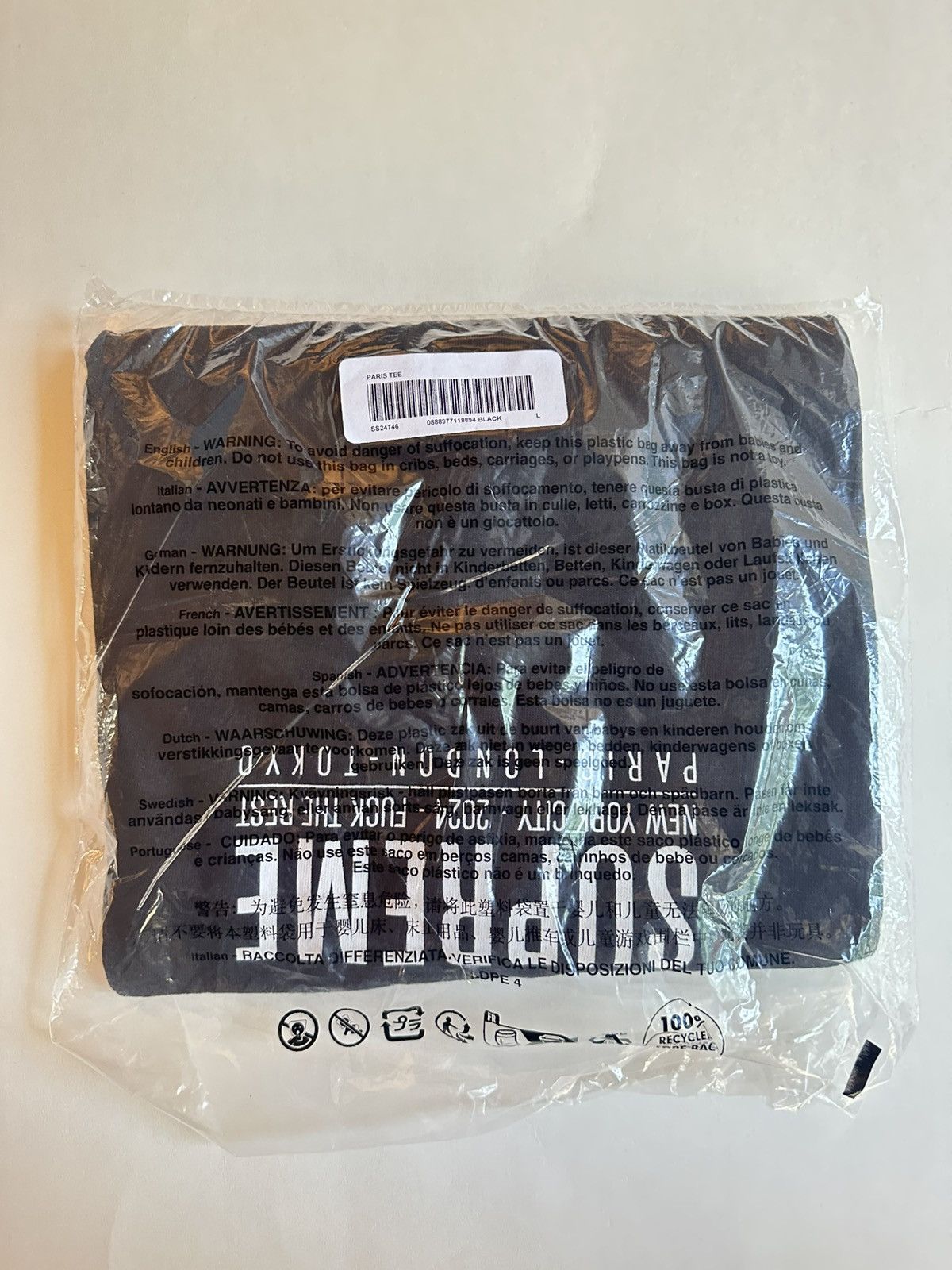 Supreme Supreme Paris Tee Size US L / EU 52-54 / 3 - 2 Thumbnail