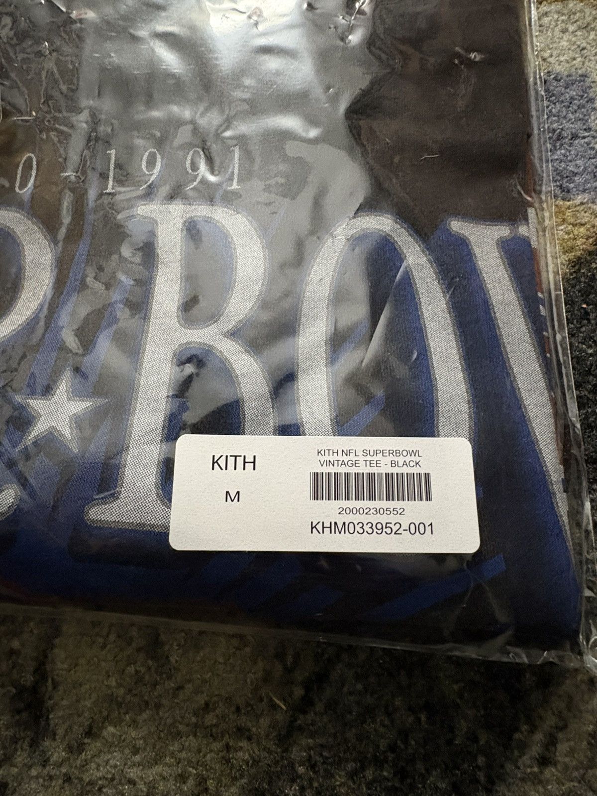 Kith × NFL Kith x NFL Super Bowl Vintage Bishop Tee Black Size US M / EU 48-50 / 2 - 3 Thumbnail