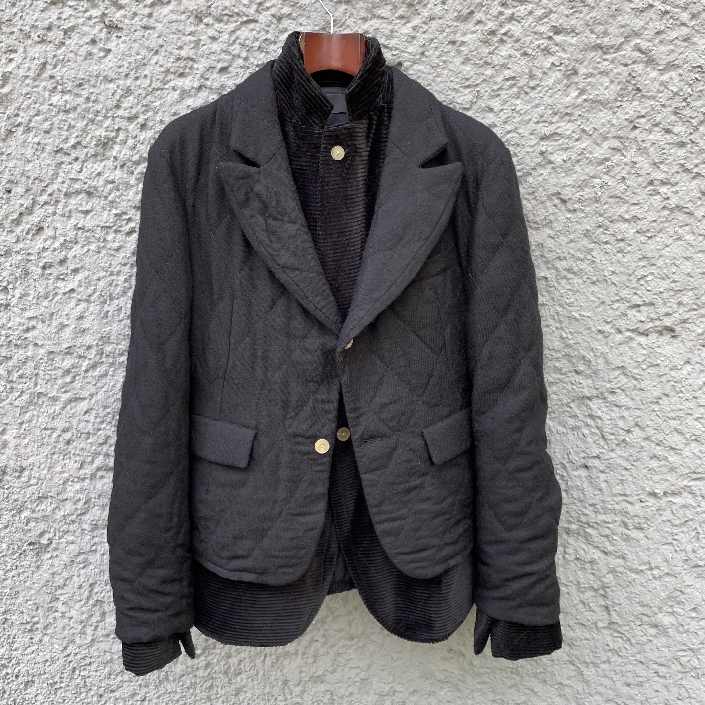 Haider Ackermann Haider Ackermann Black Double-Layered Blazer Jacket Size 48R - 1 Thumbnail